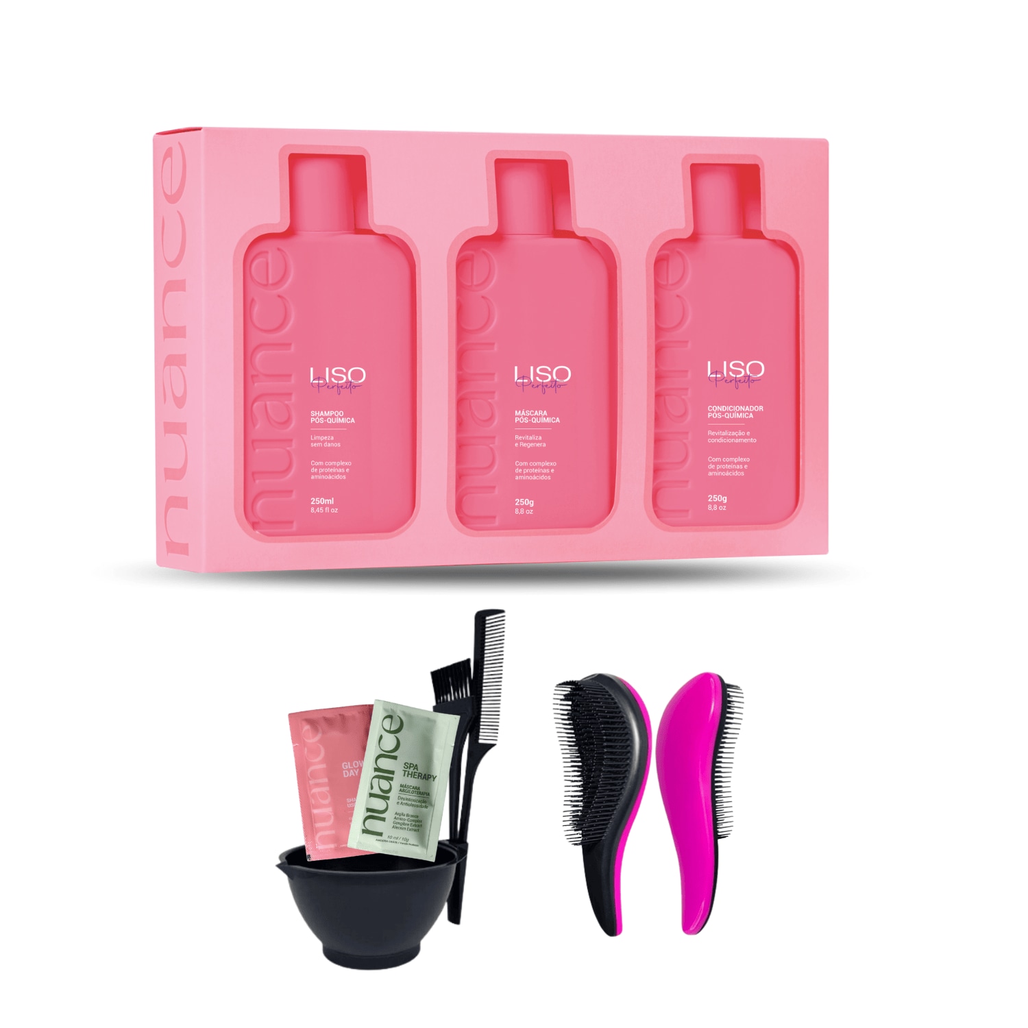 Kit Hidratação Pos Química Nuance Liso Perfeito 250 Ml