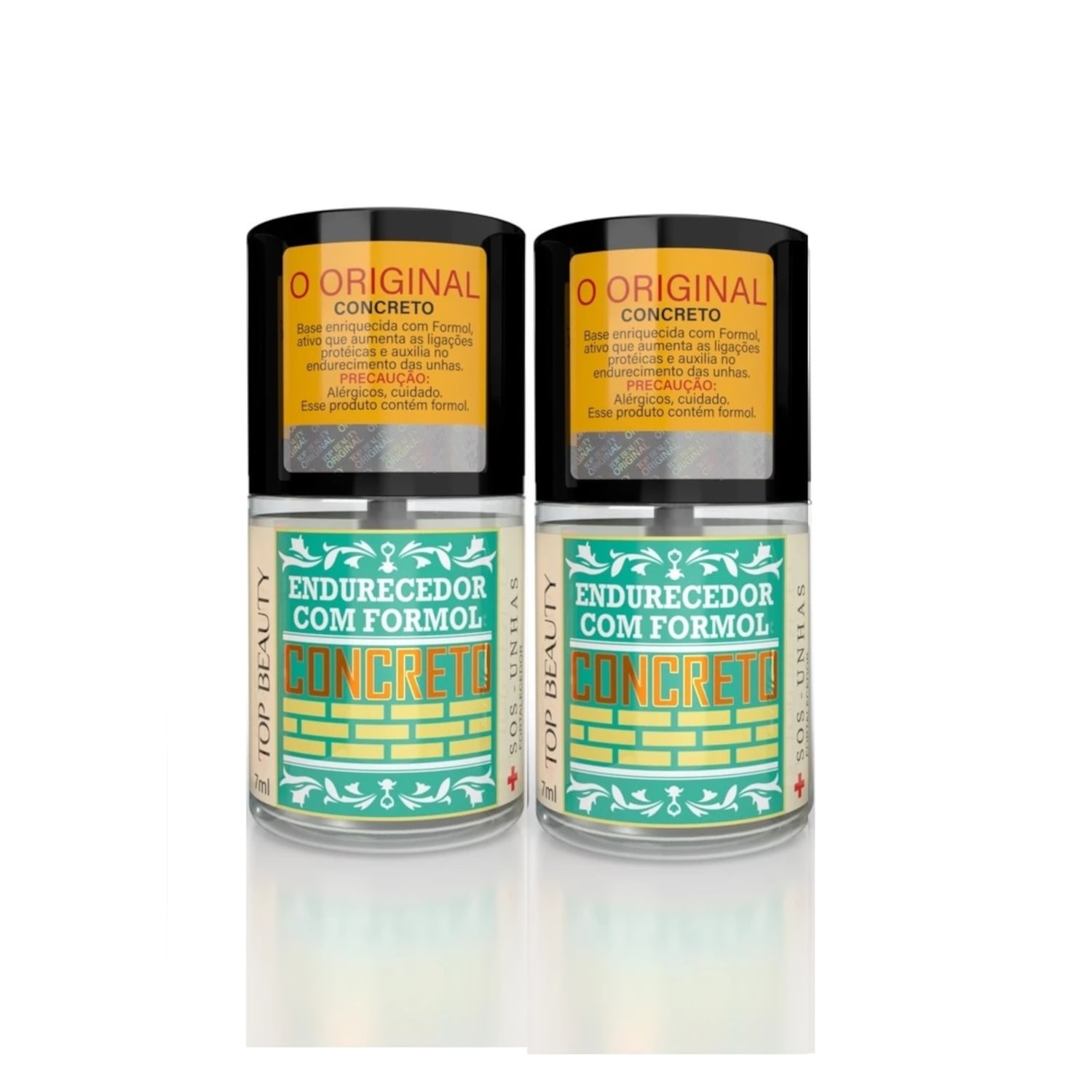 Kit 2 Base De Unha Concreto Endurecedor Top Beauty - 7ml