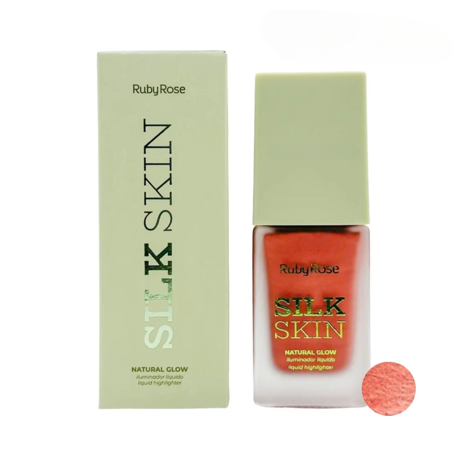 Ruby Rose Silk Skin Natural Glow Shine On - Iluminador Líquido 24ml