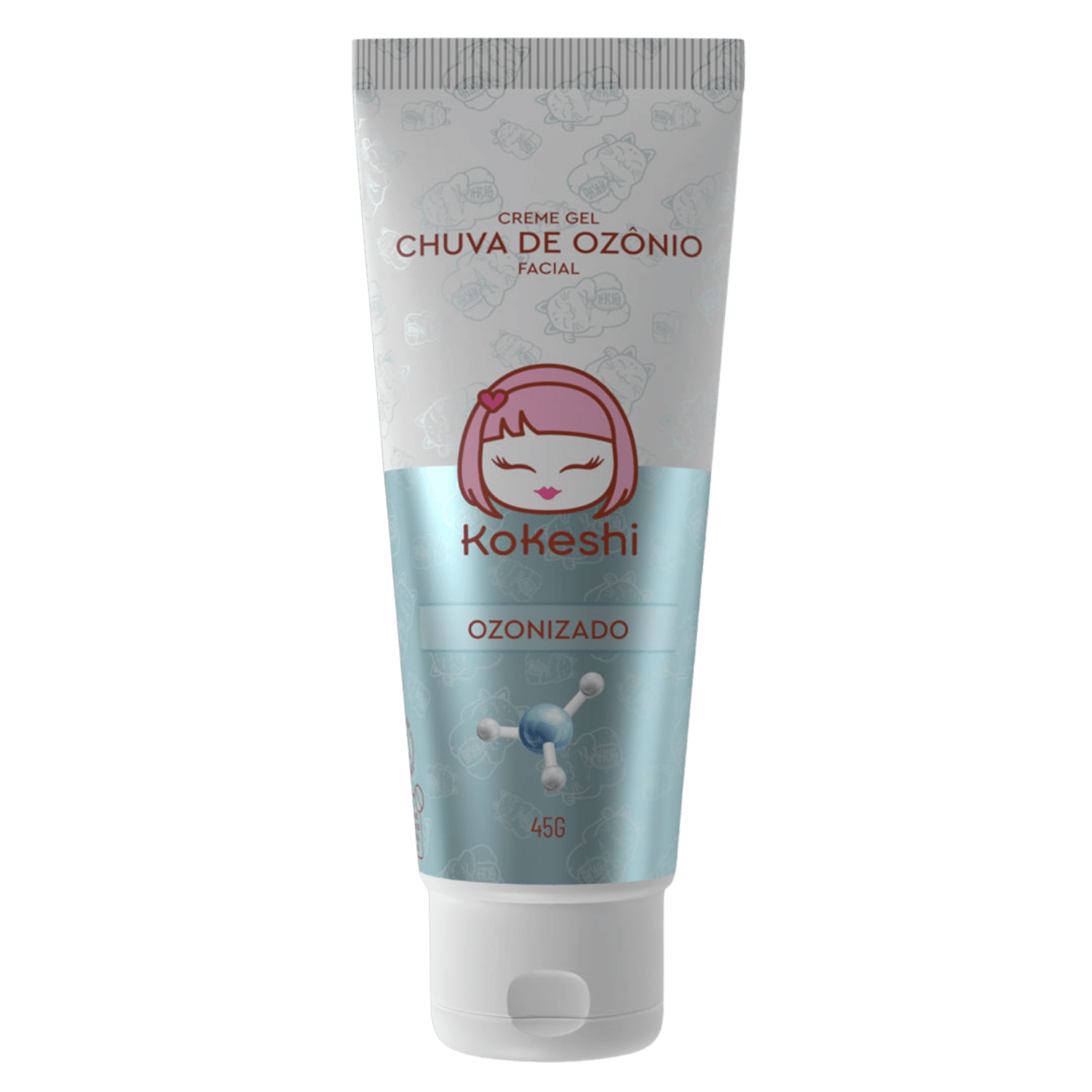 Creme Gel Hidratante Facial Chuva de Ozônio Kokeshi Girassol 45g