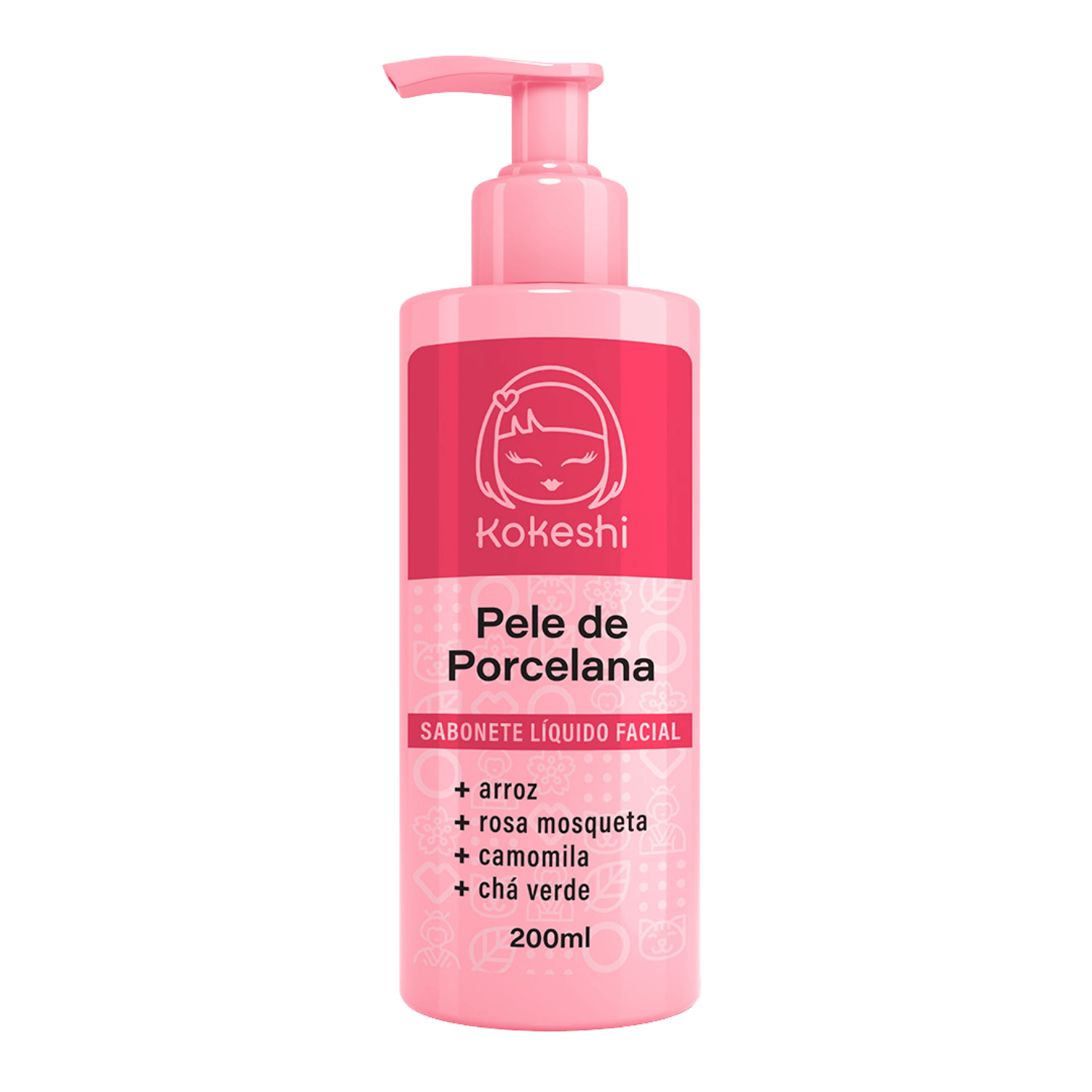 Sabonete Líquido Facial Pele de Porcelana Kokeshi Não Agride