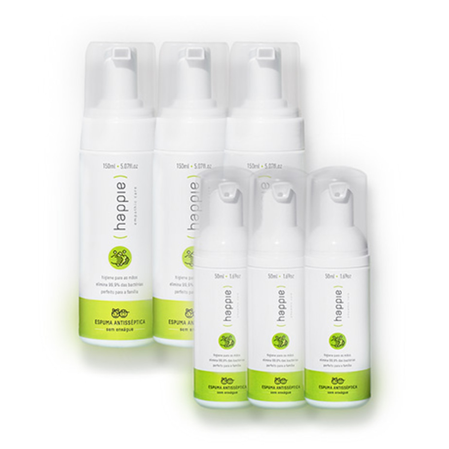 Combo Mix - Espumas Antissépticas para Mãos 150 e 50 ml