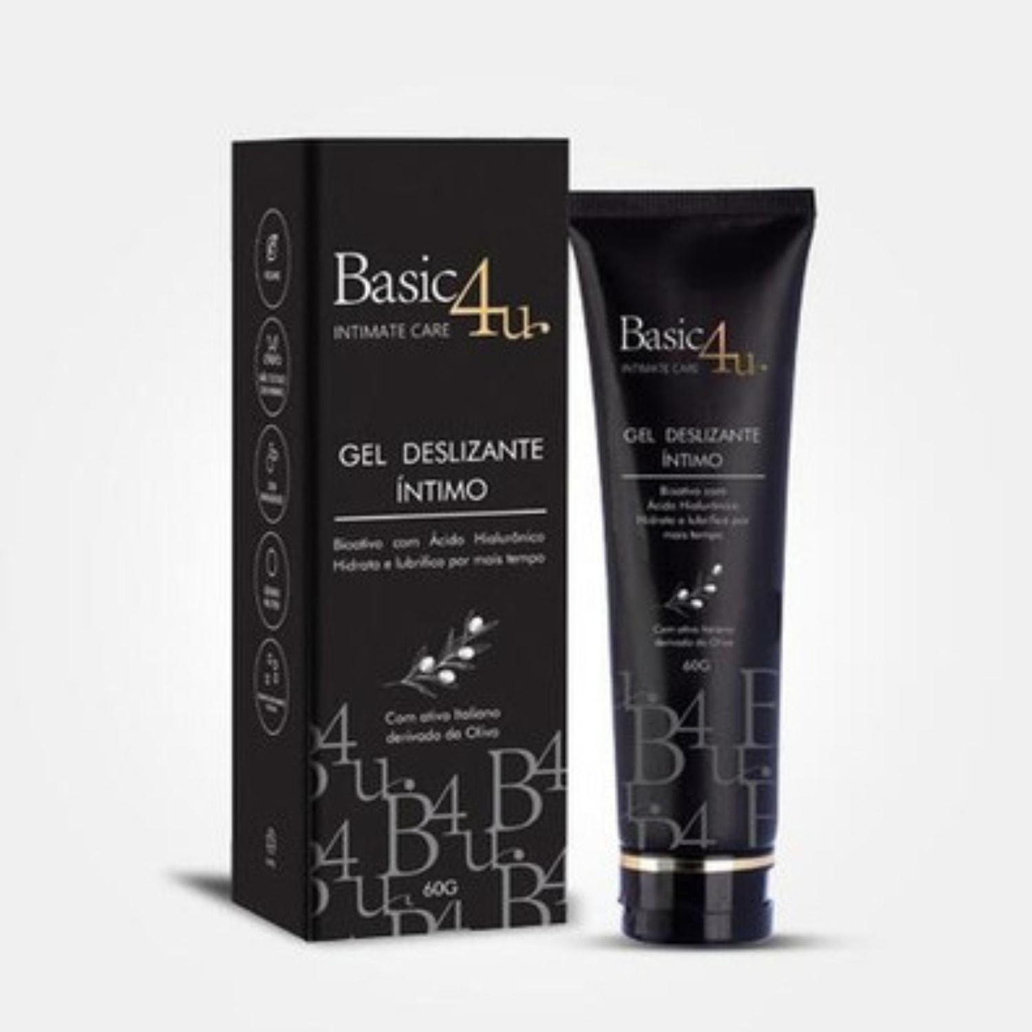 Gel Deslizante Íntimo Basic4u 60g - Lubrificação Hidratação