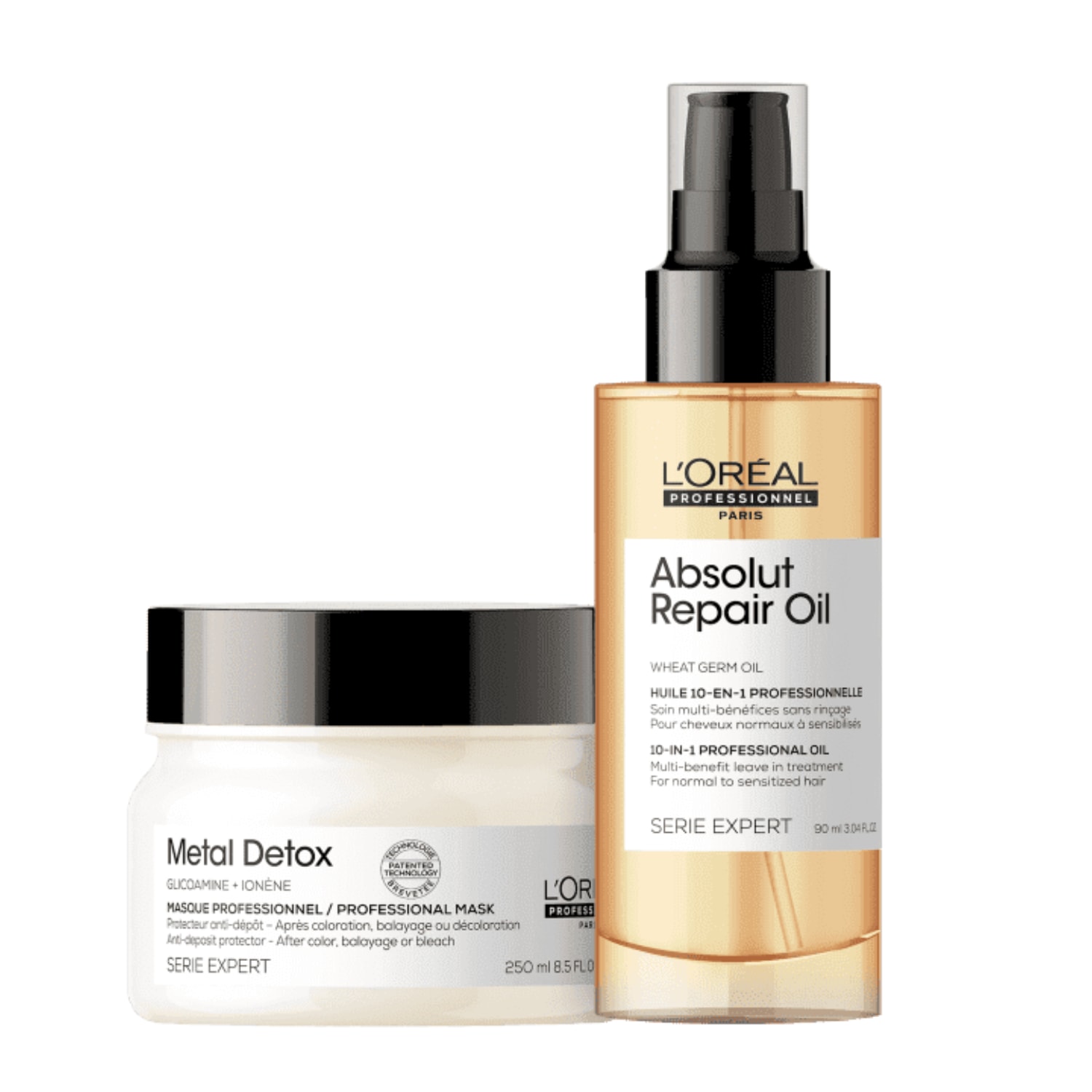 Kit L'Oréal Professionnel Metal Detox + Absolut Repair Duo (2 Produtos)