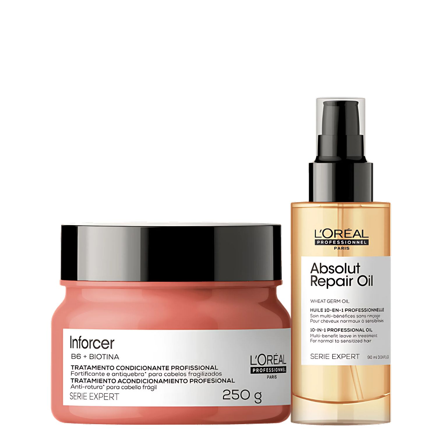 Kit L'Oréal Professionnel Serie Expert Absolut Repair Oil Inforcer Tratamento (2 Produtos)