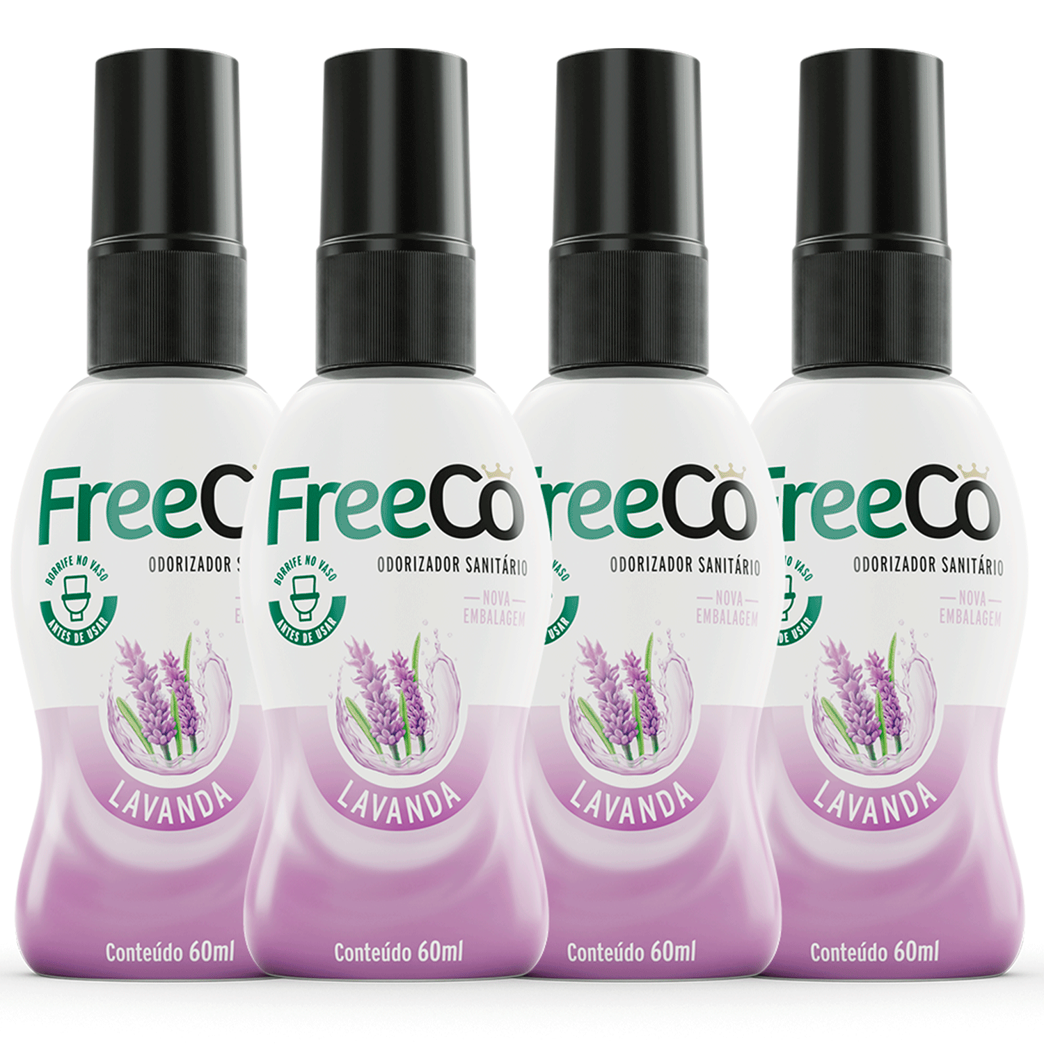 Kit FreeCô Lavanda Quarteto (4 Unidades)