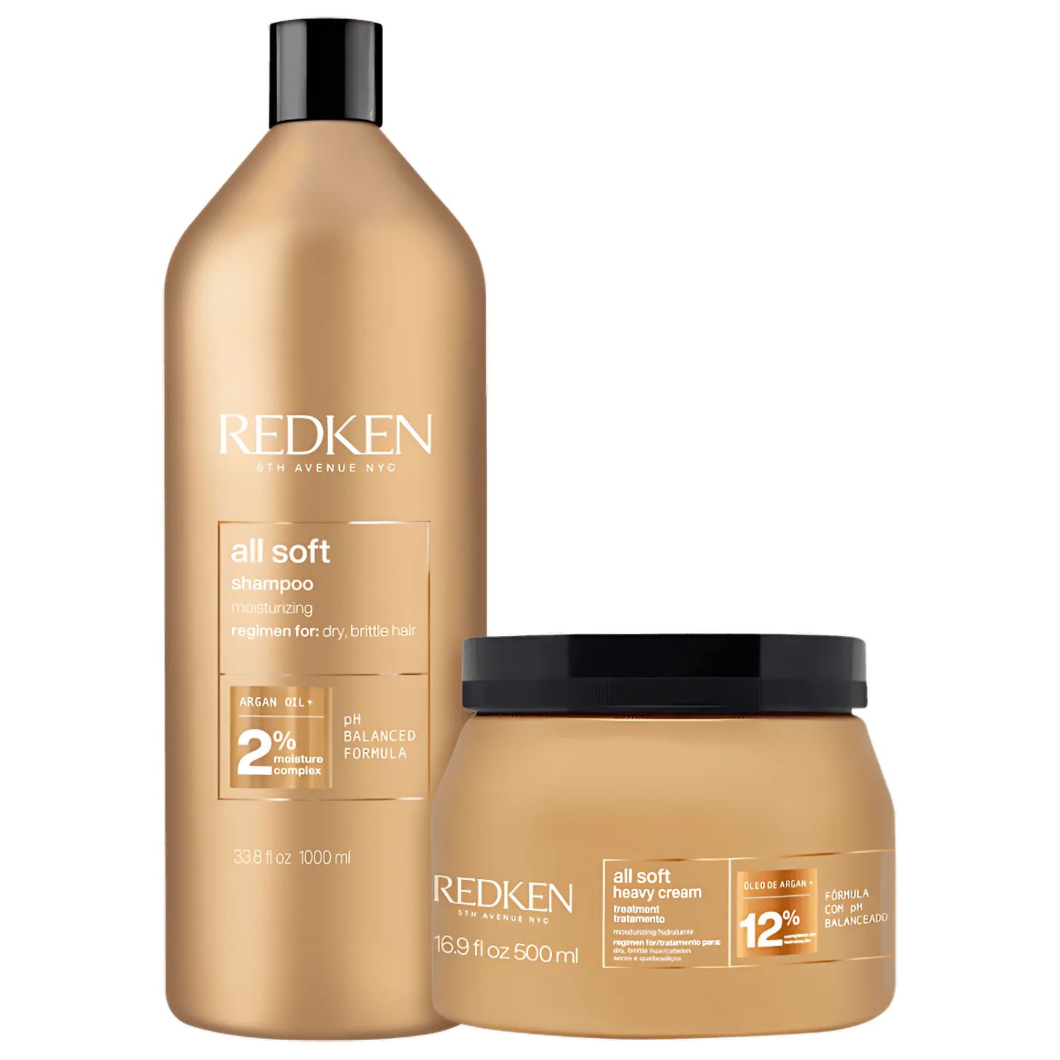 Kit Redken All Soft + All Soft Heavy Cream (2 Produtos)