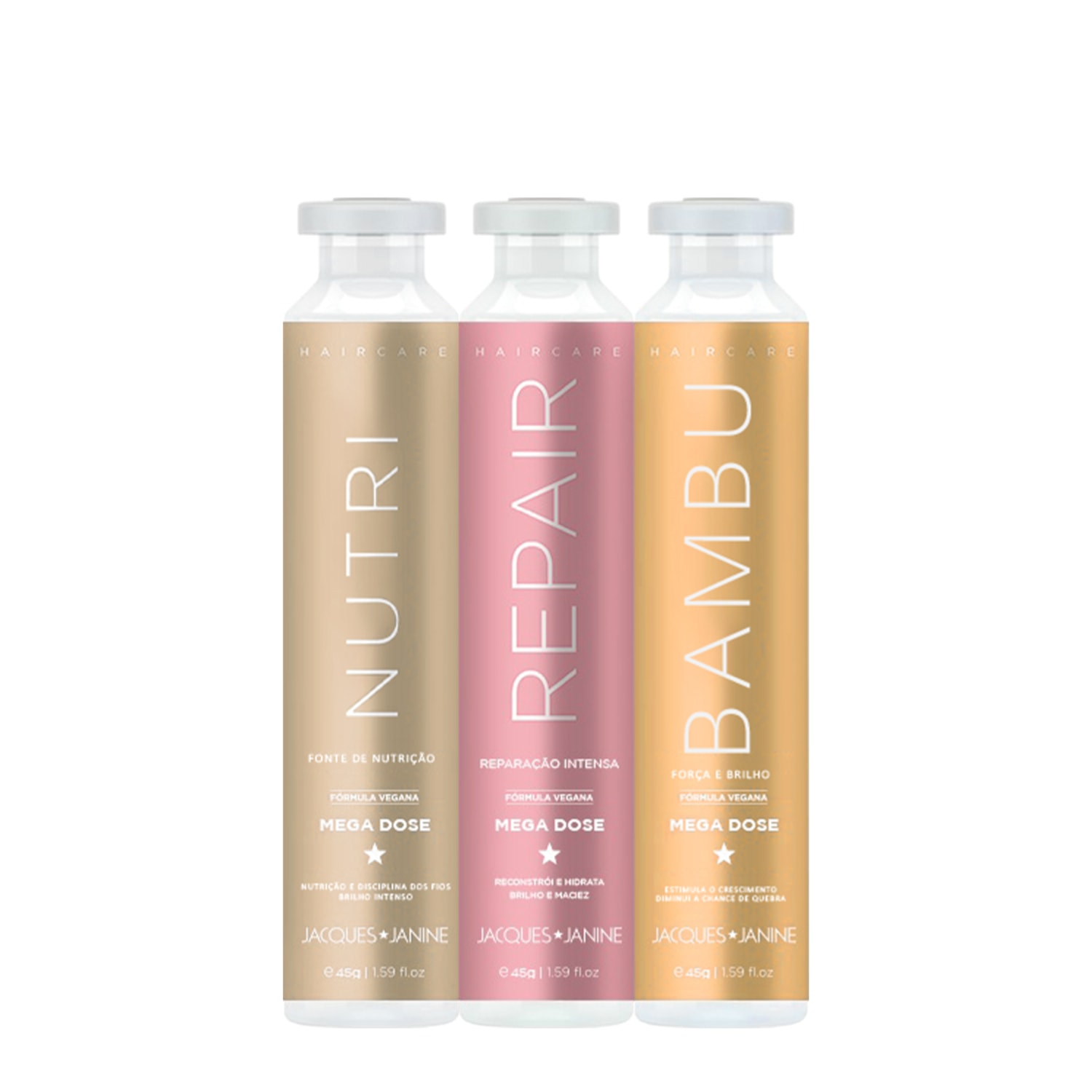 Kit Cronograma Ampolas Jacques Janine Nutrição Intensa (3 produtos)