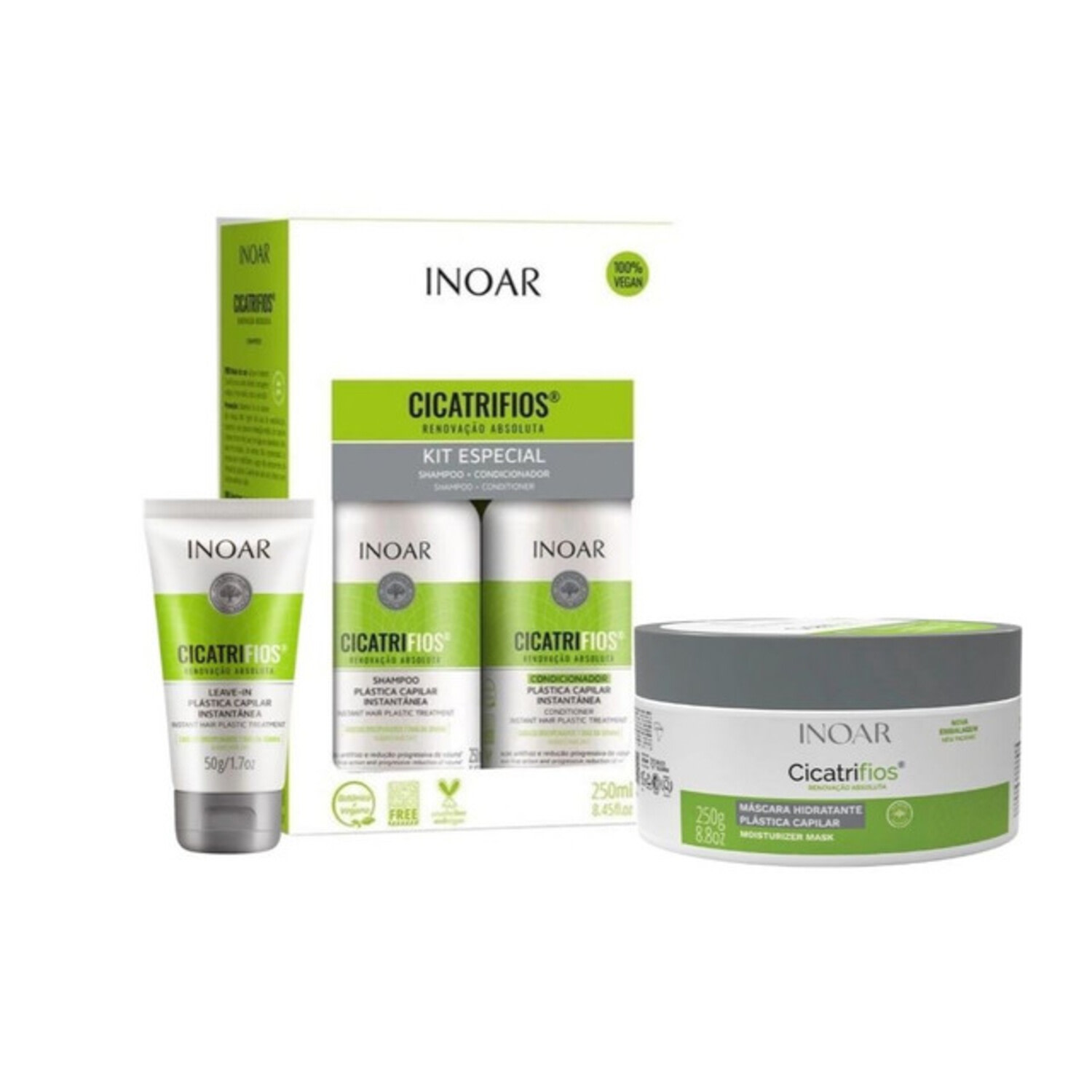 Inoar Cicatrifios Kit Renovação 4 Produtos