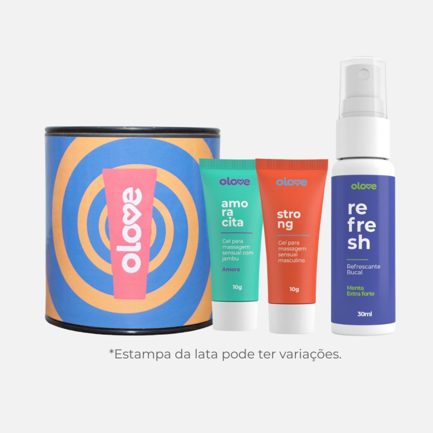 Kit Geis Excitantes e Refrescante Bucal + Embalagem Brinde Olove