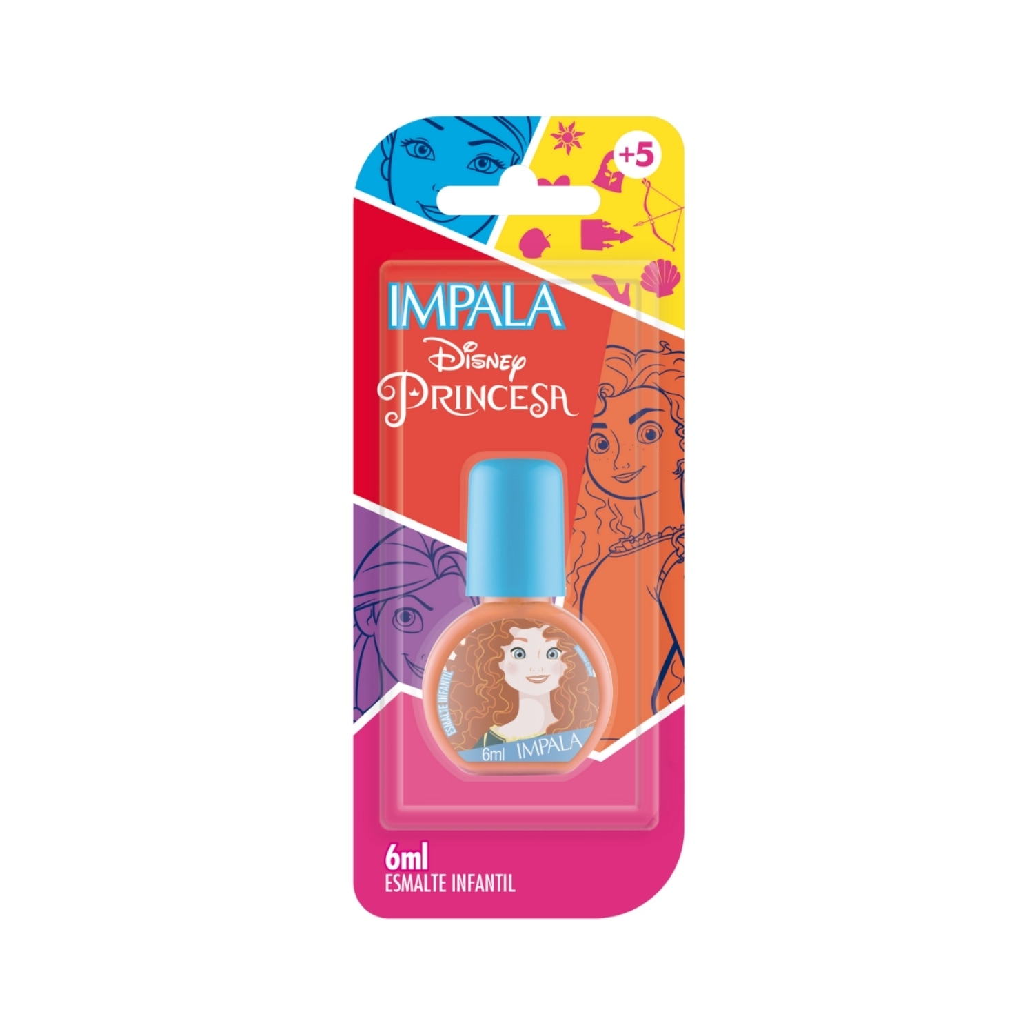 Esmalte Impala Infantil Princesa Merida Arco E Flecha Disney