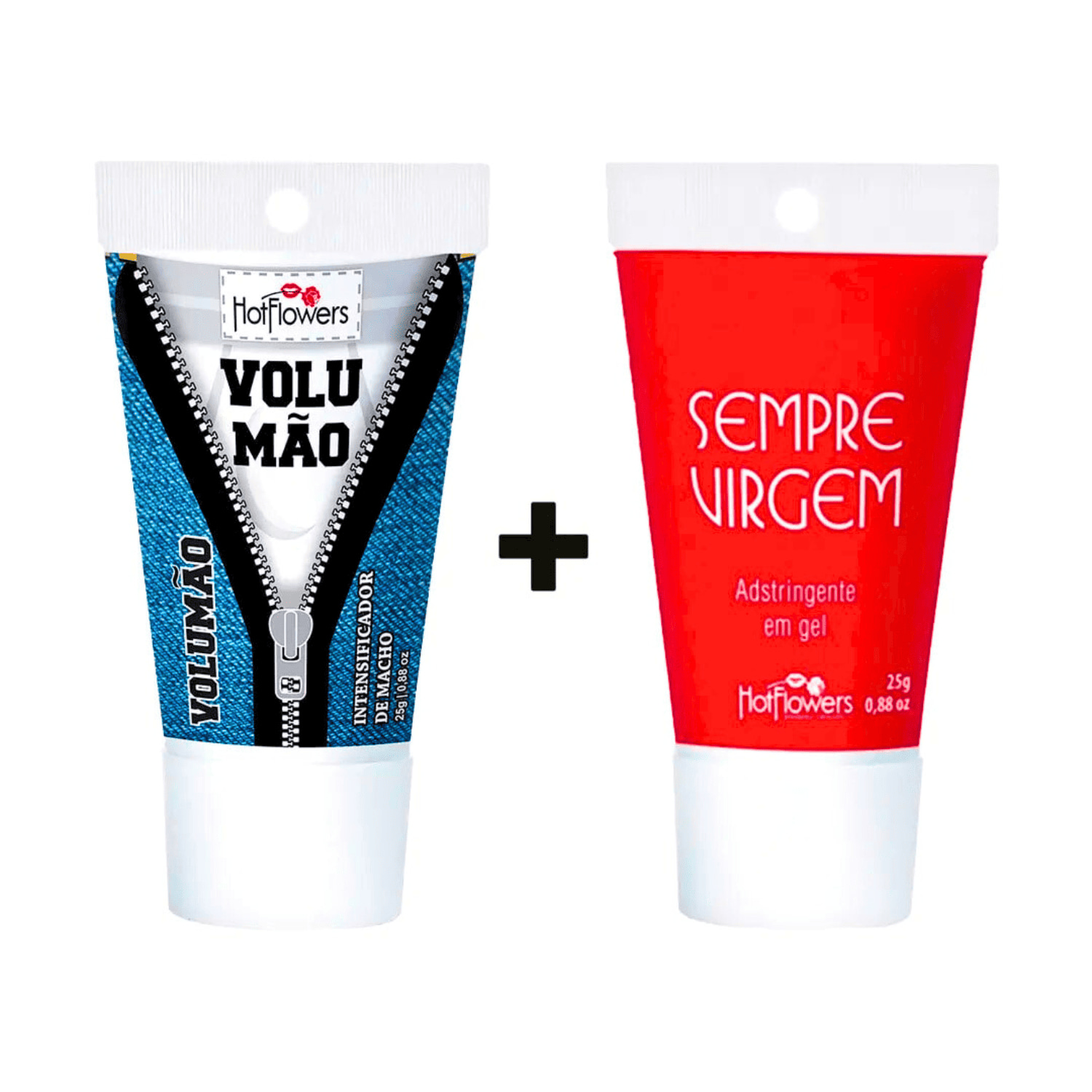 Kit Excitante Masculino Volumão + Adstringente Sempre Virgem Hot Flowers