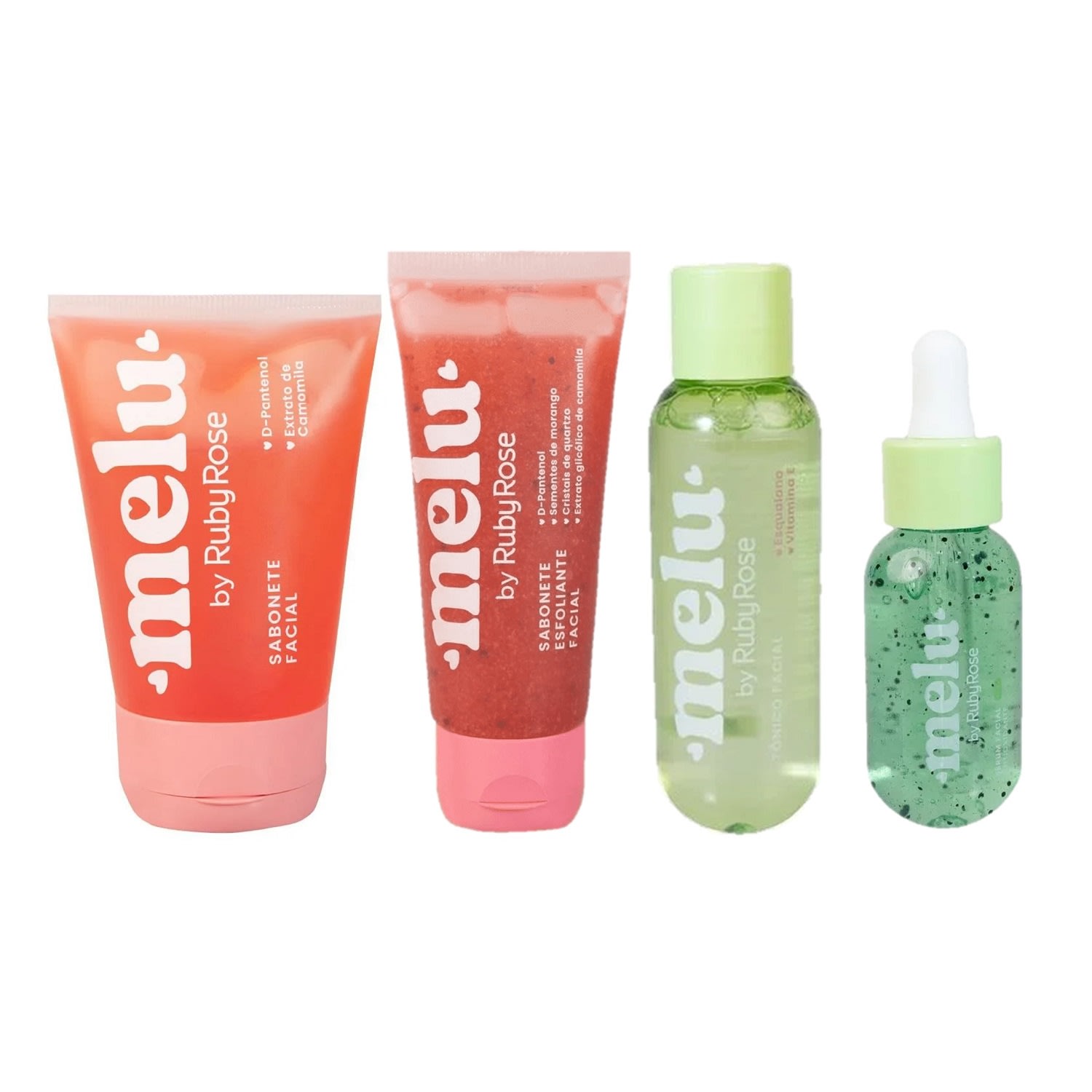 Kit Ruby Rose Melu Skincare (4 Produtos)