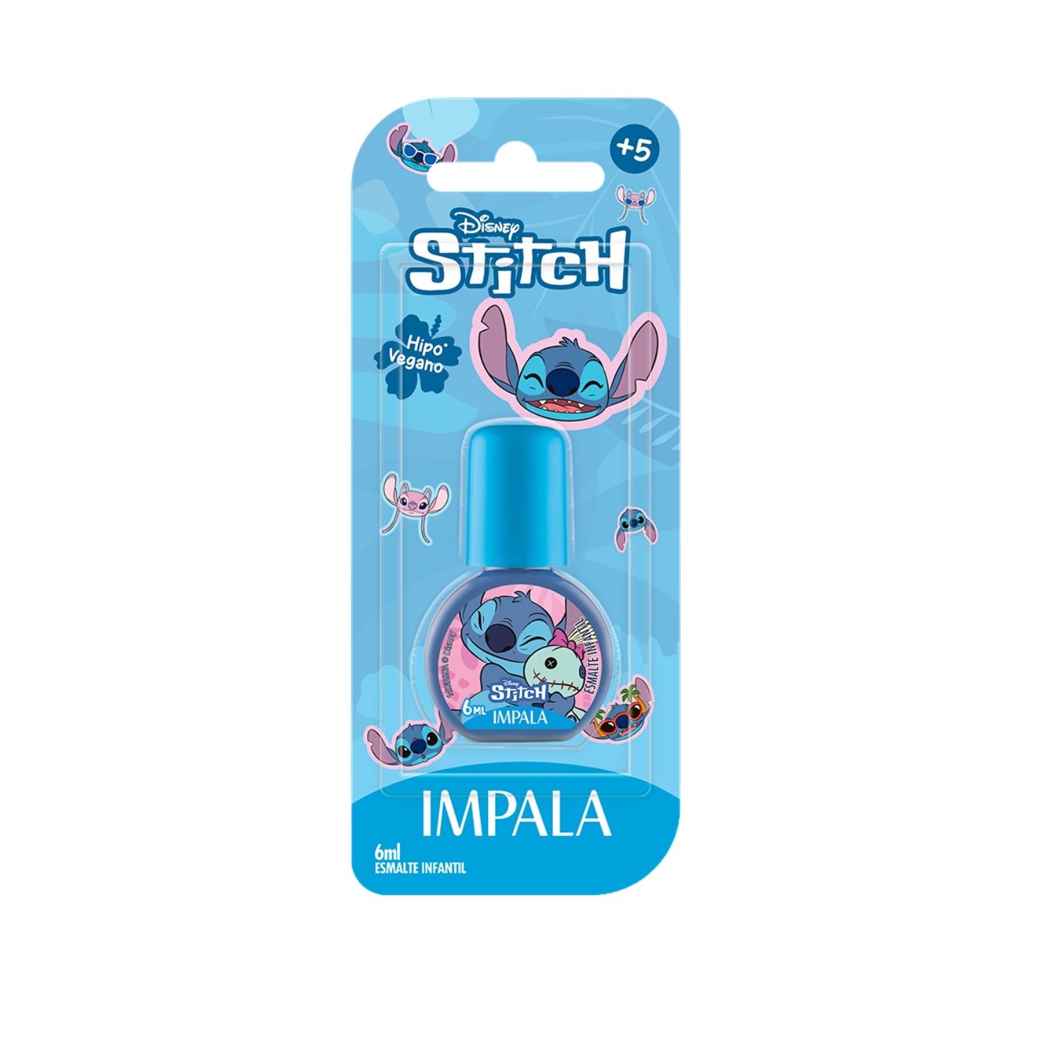 Esmalte Impala Kids Stitch Aloha Angel Unhas Magia Disney