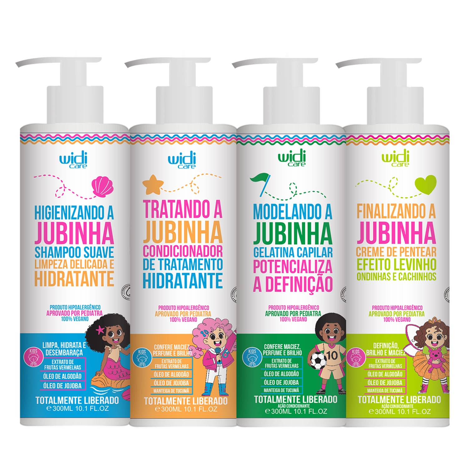 Kit Widi Care Jubinha Quarteto Power (4 Produtos)