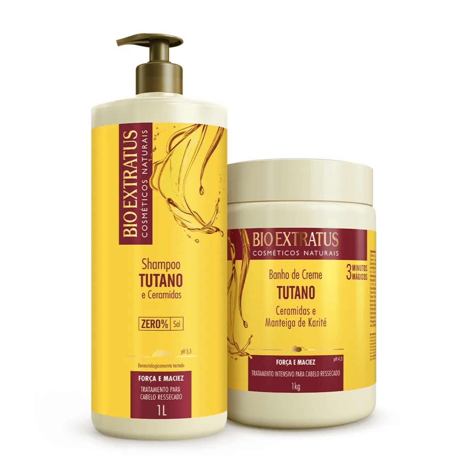 Kit Shampoo E Mascara Tutano 1Lt - Bio Extratus