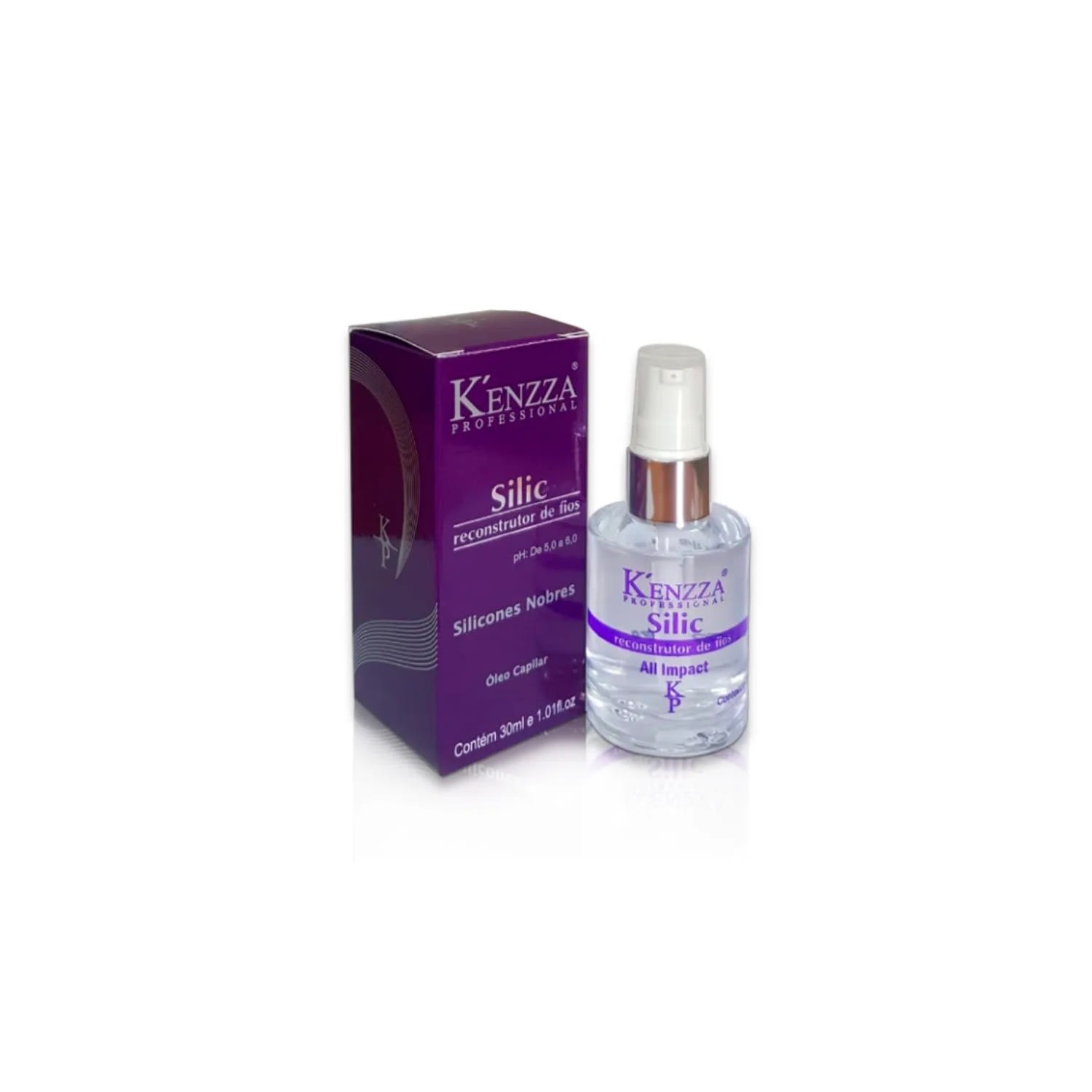 Kenzza Silic Reparador de Fios - Sérum Finalizador 30ml