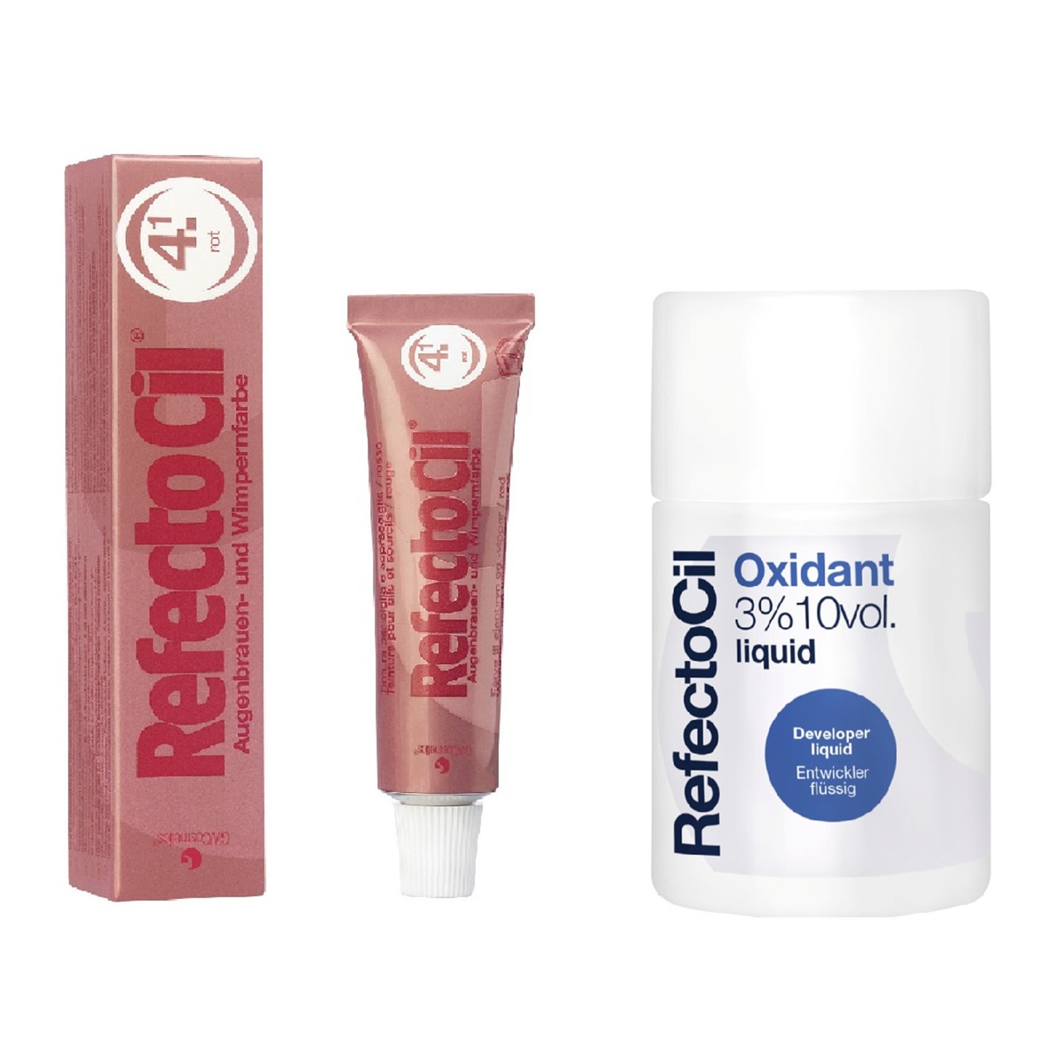 Refectocil Tintura Sobrancelhas Vermelho 4.1 e Oxidante