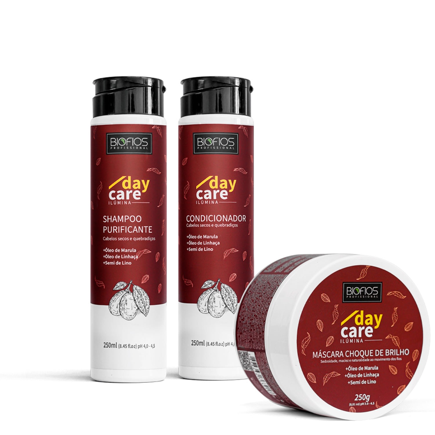 Kit Hidratação Profunda - Biofios Profissional - Day Care Ilúmina - 3 Itens