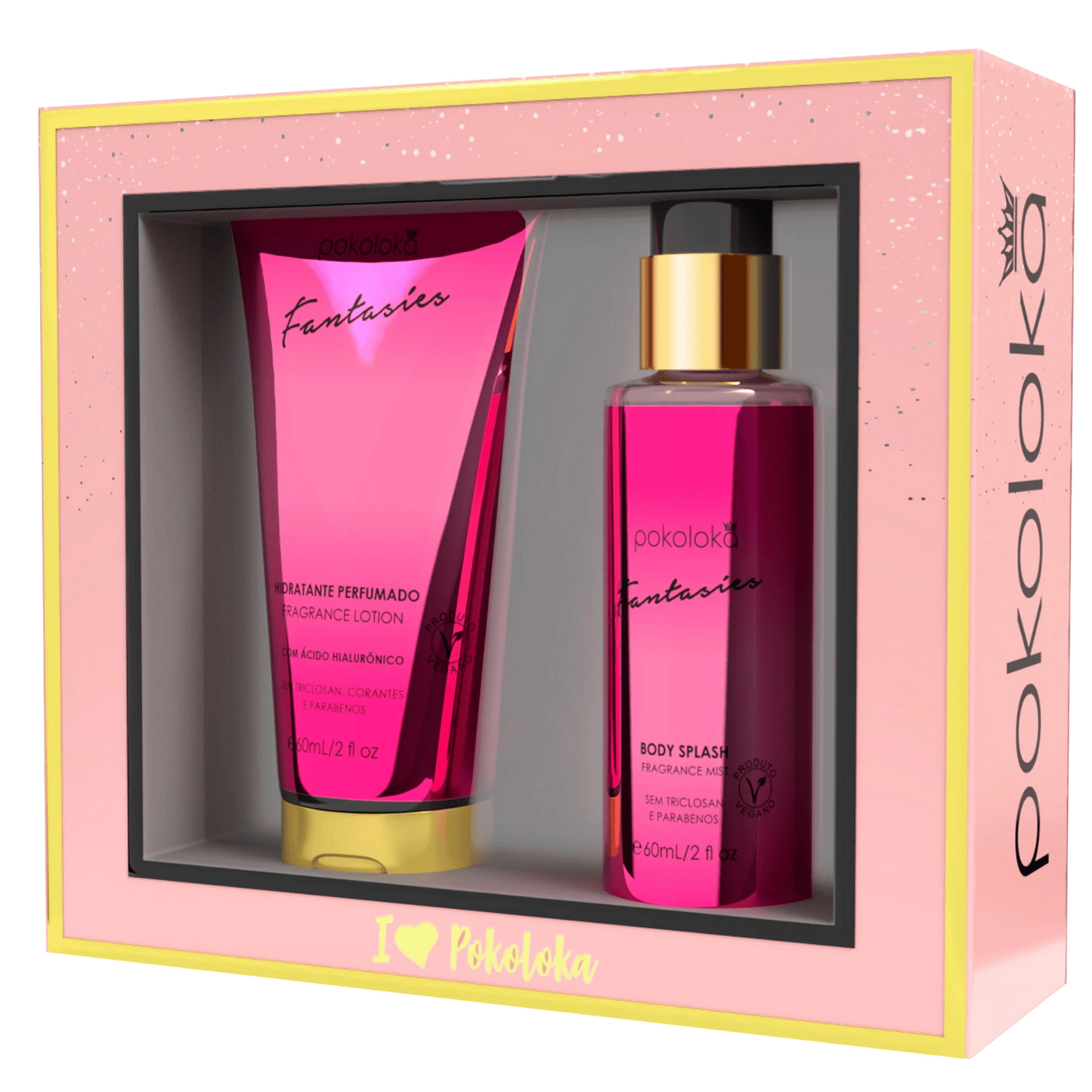 kit fantasies (britney spears) body splahs+hiratante corporal 60 ml pokoloka