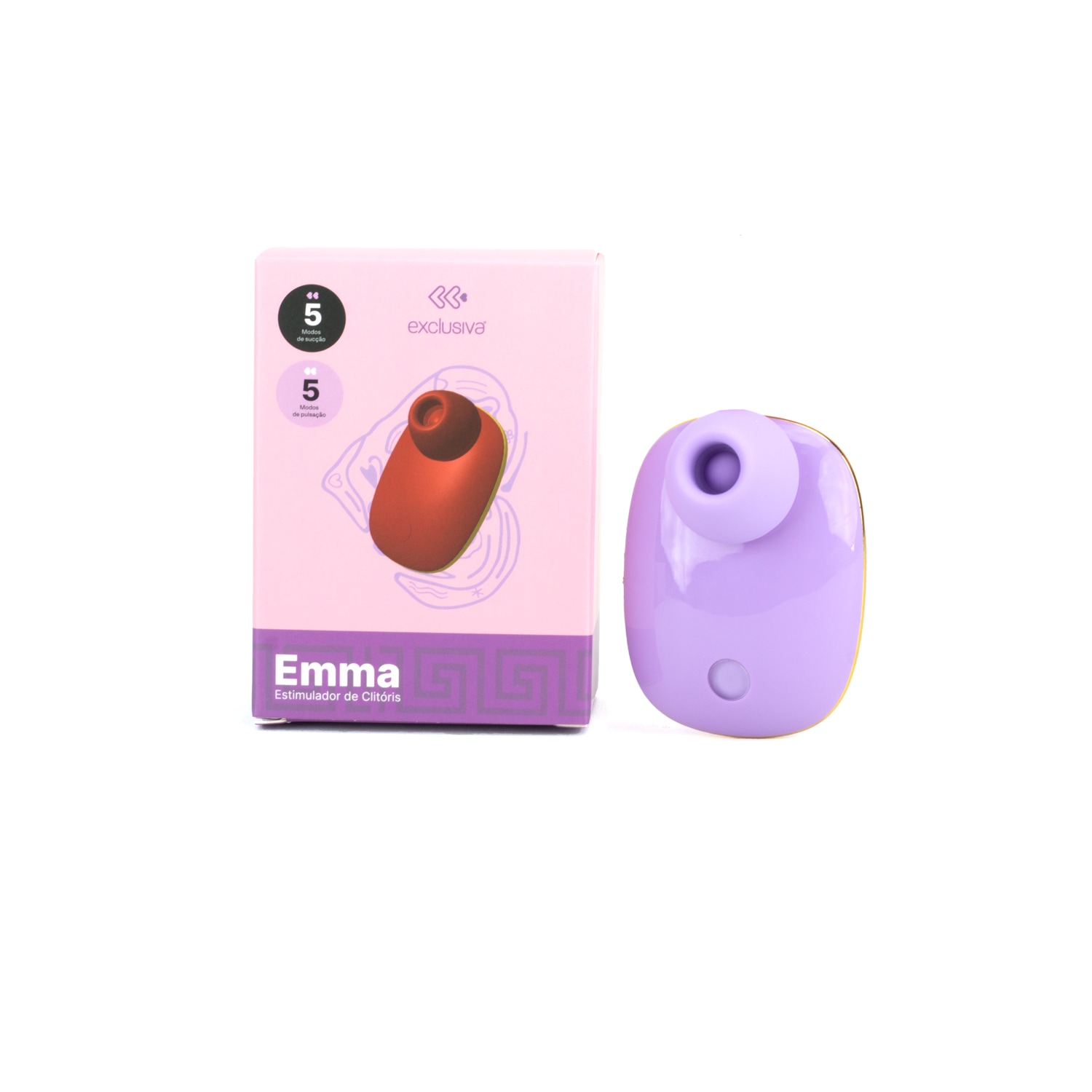 Estimulador Clitóris em Silicone - Lavanda | Exclusiva Emma