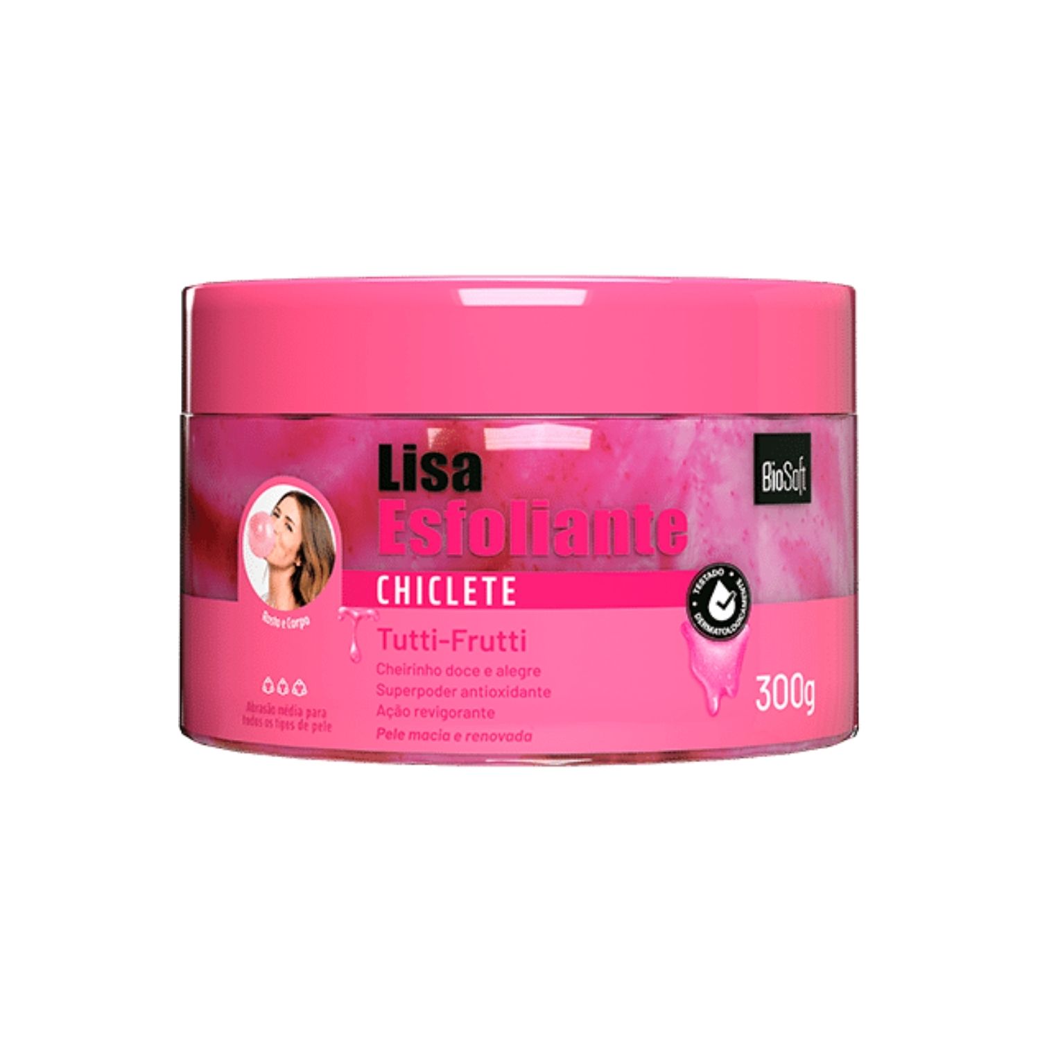 Bio Soft Lisa Chiclete - Esfoliante Corporal 300g