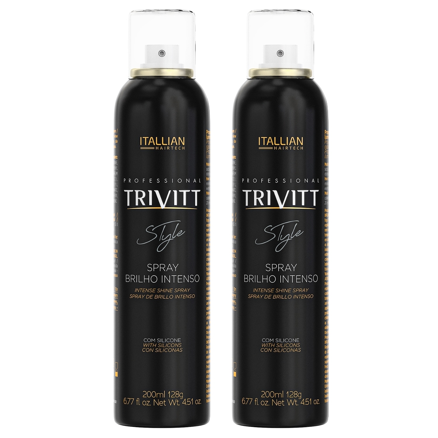 KIT TRIVITT STYLE SPRAY DE BRILHO INTENSO 2 UNIDADES ITALLIAN