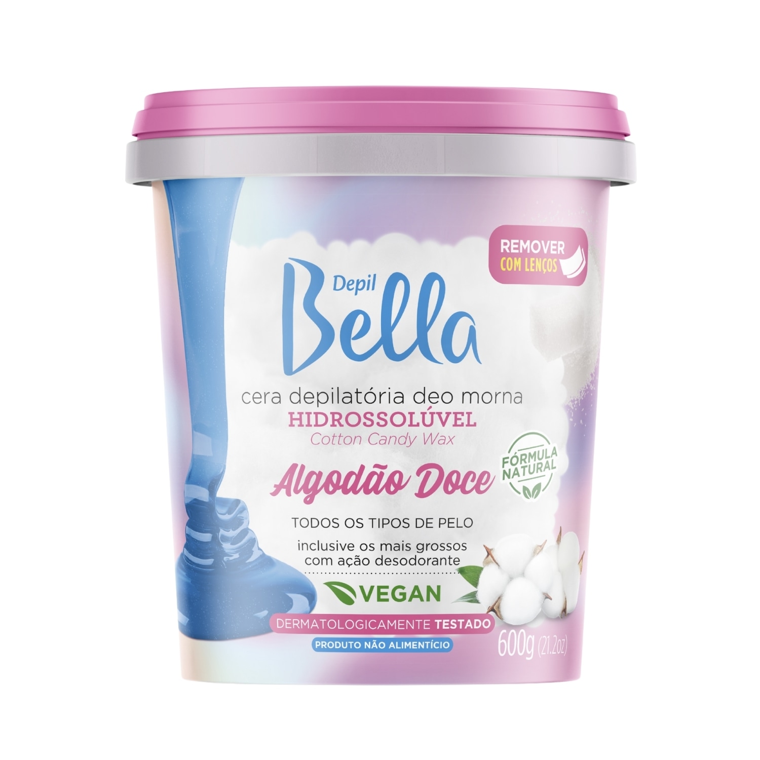 Cera Depilatória Roll-On Pink Pitaya Refil Depil Bella 100g
