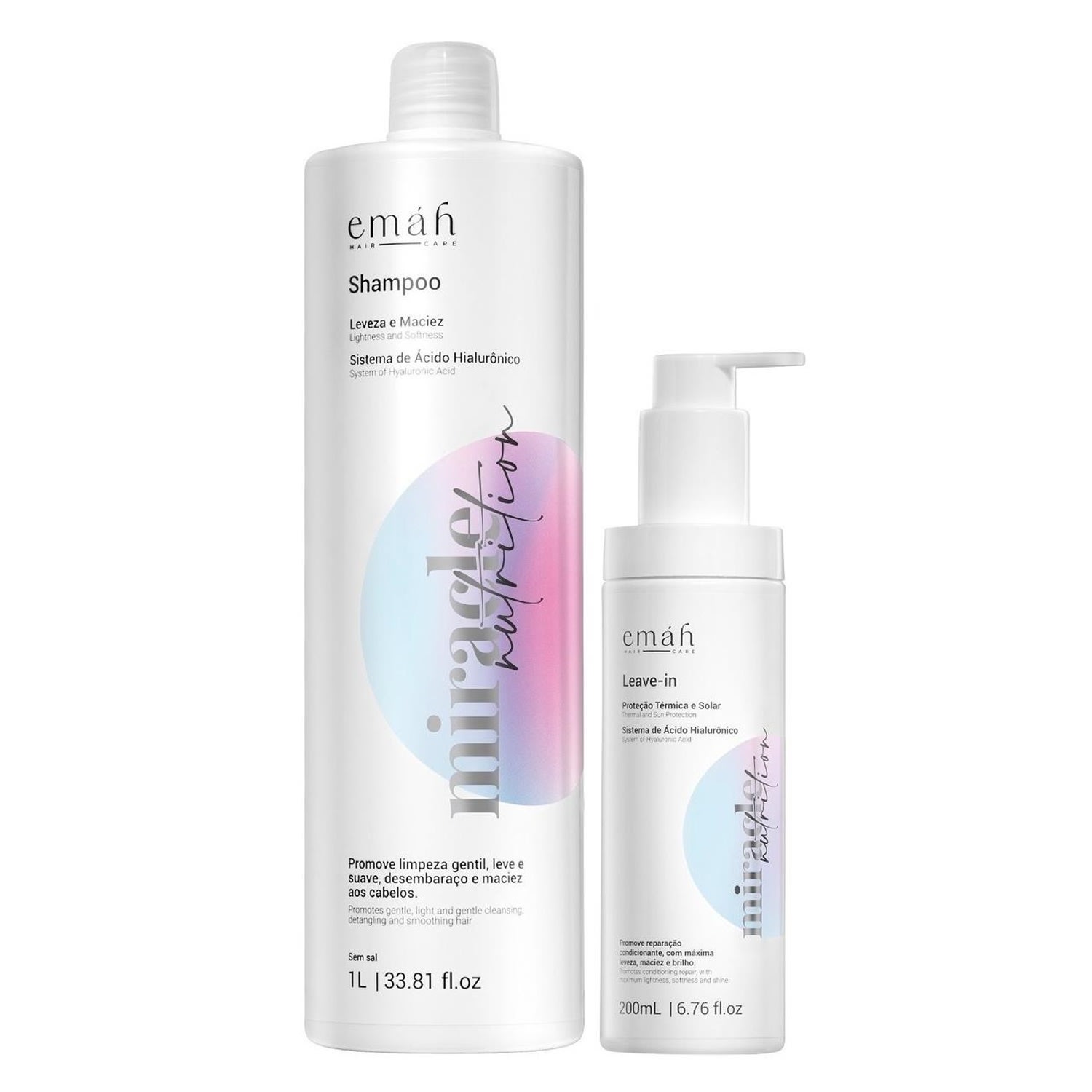 Kit Emáh Miracle Nutrition Salon (2 Produtos)