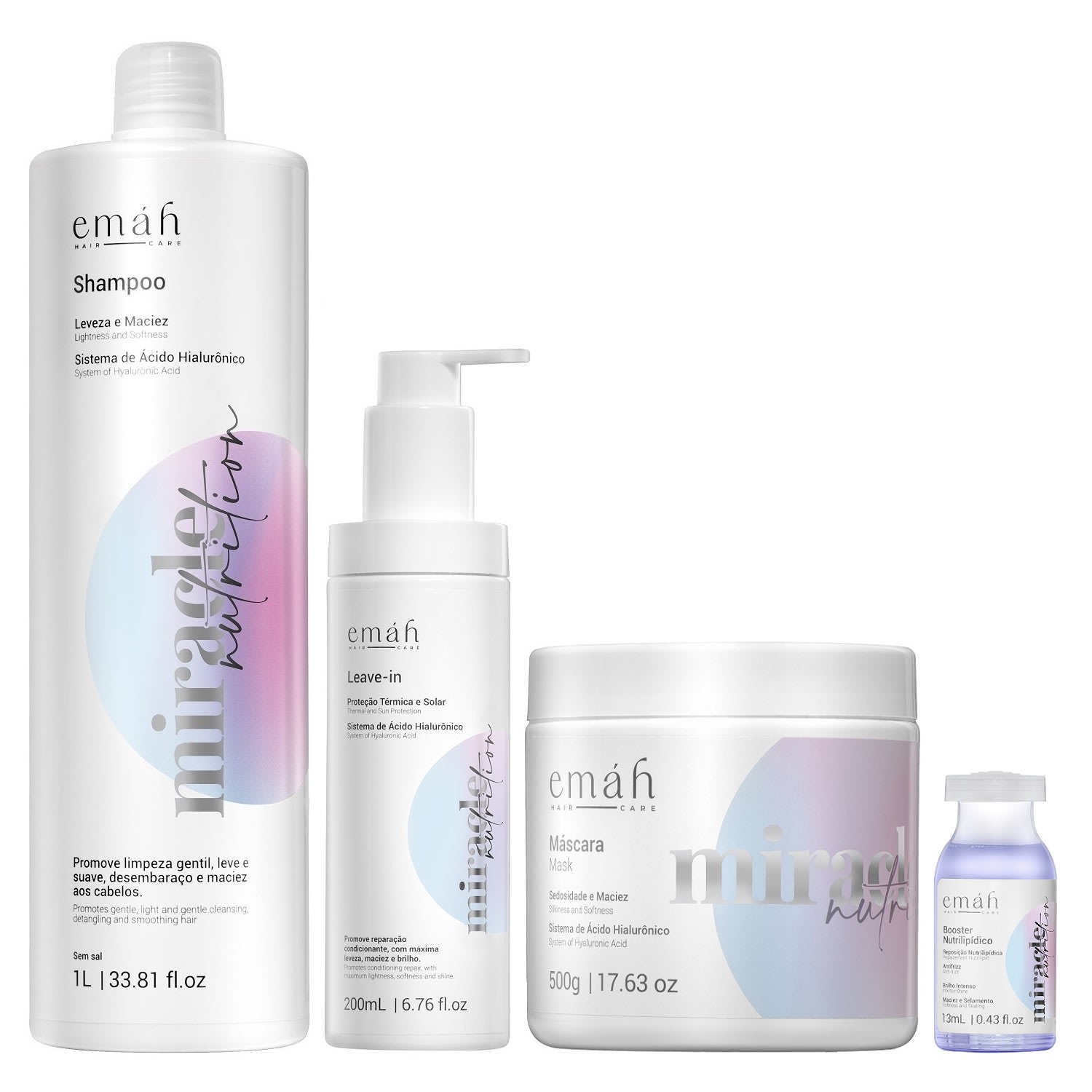 Kit Emáh Miracle Nutrition Luxery Combo (4 Produtos)