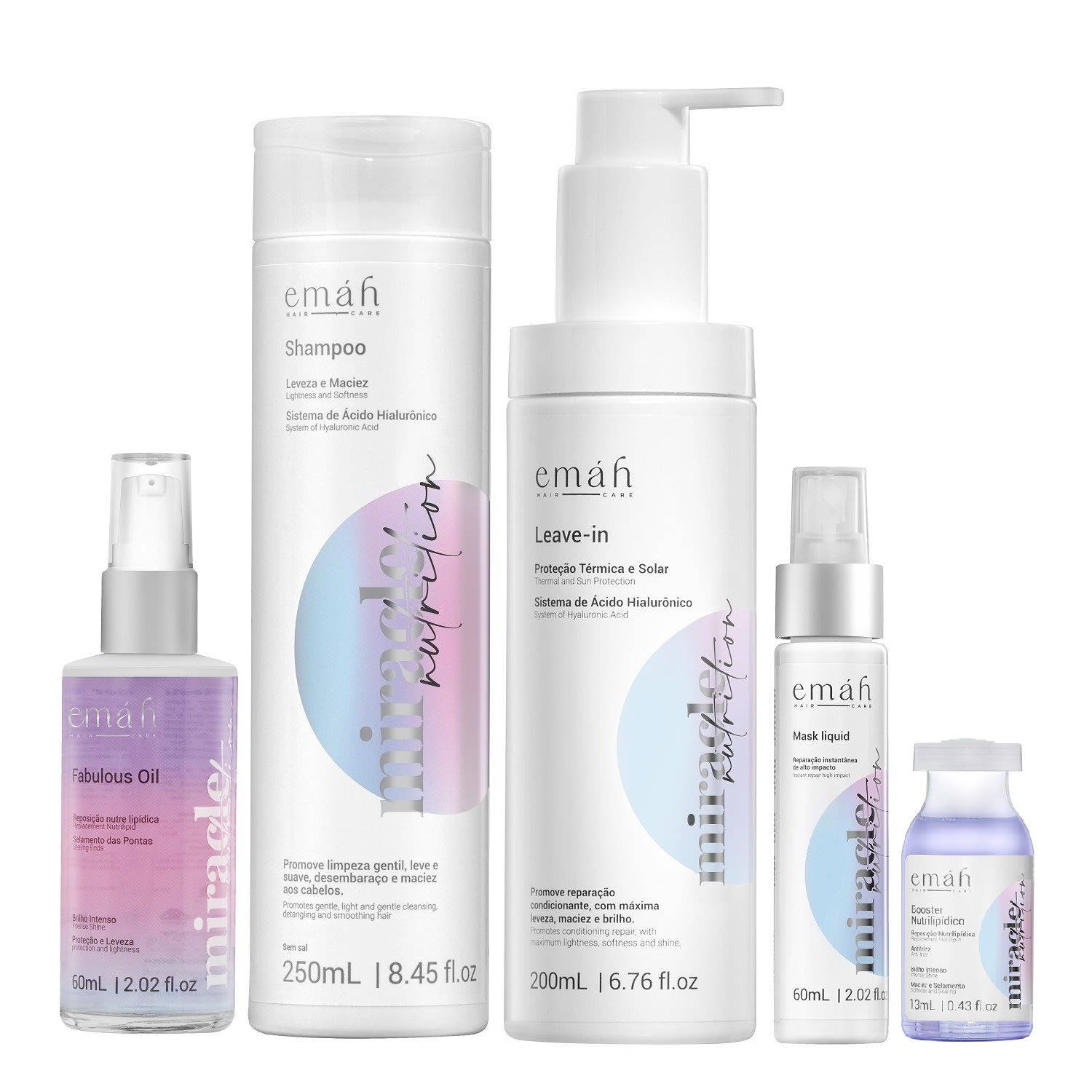 Kit Emáh Miracle Nutrition 17 (5 Produtos)