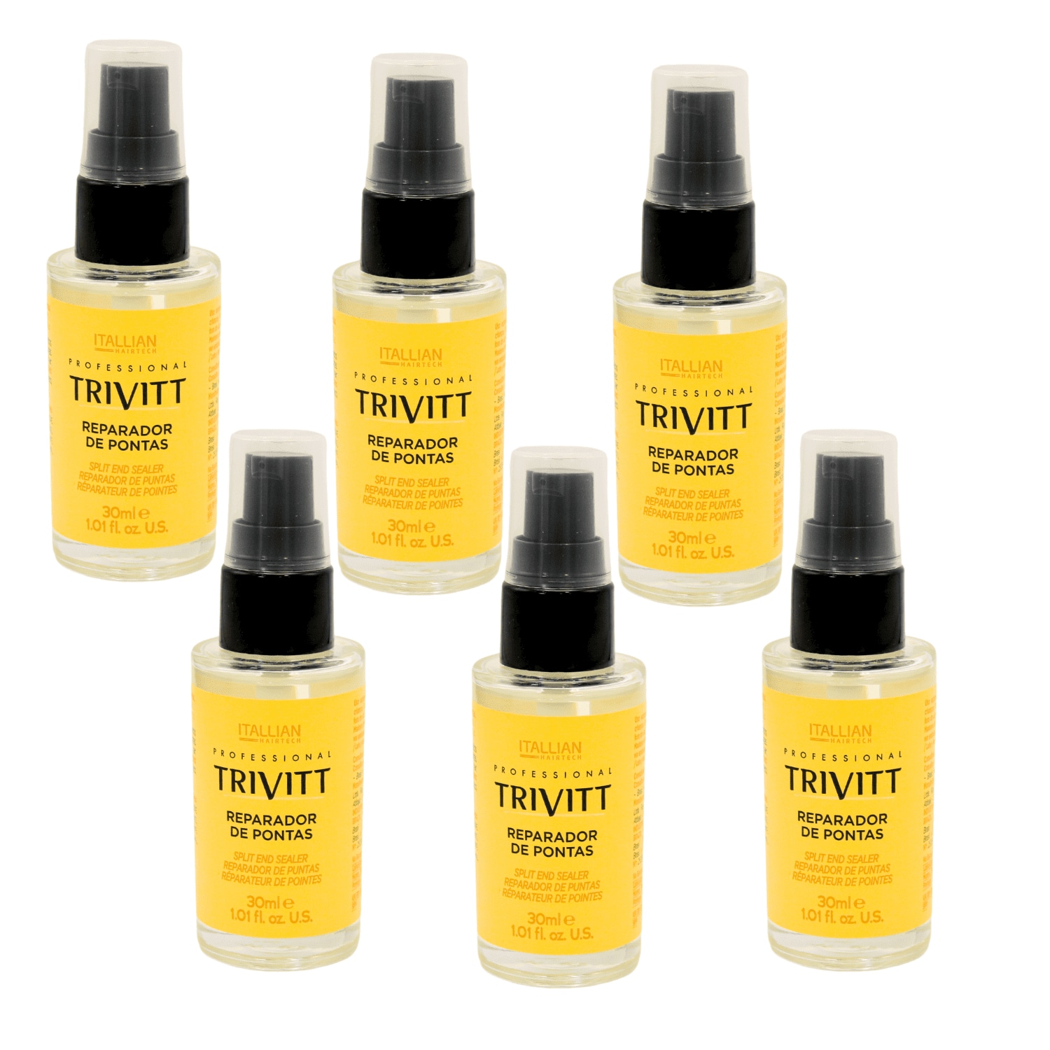 KIT 6 REPARADOR DE PONTAS TRIVITT 30ML