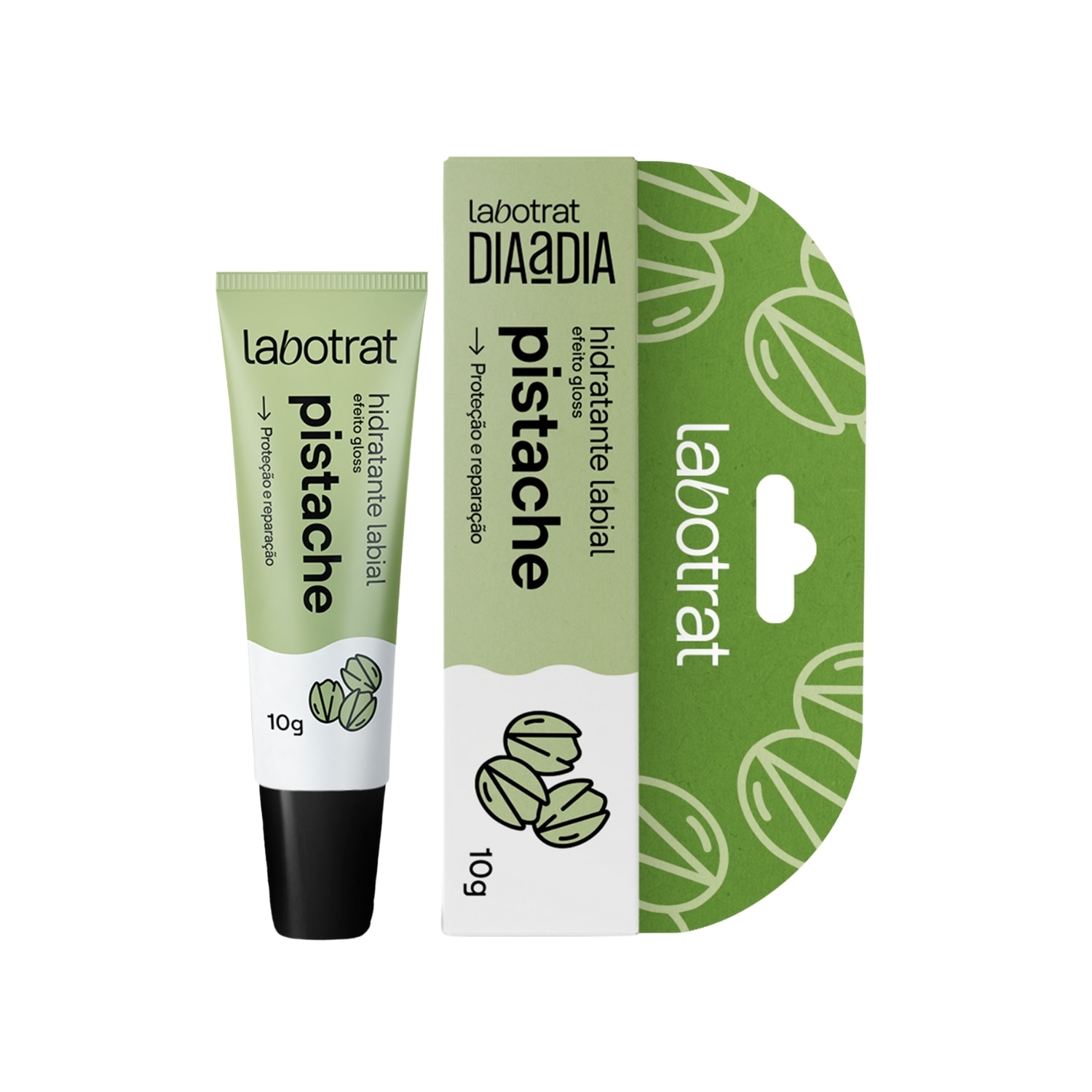 Hidratante Labial Pistache Esqualano Gloss Labotrat 10g