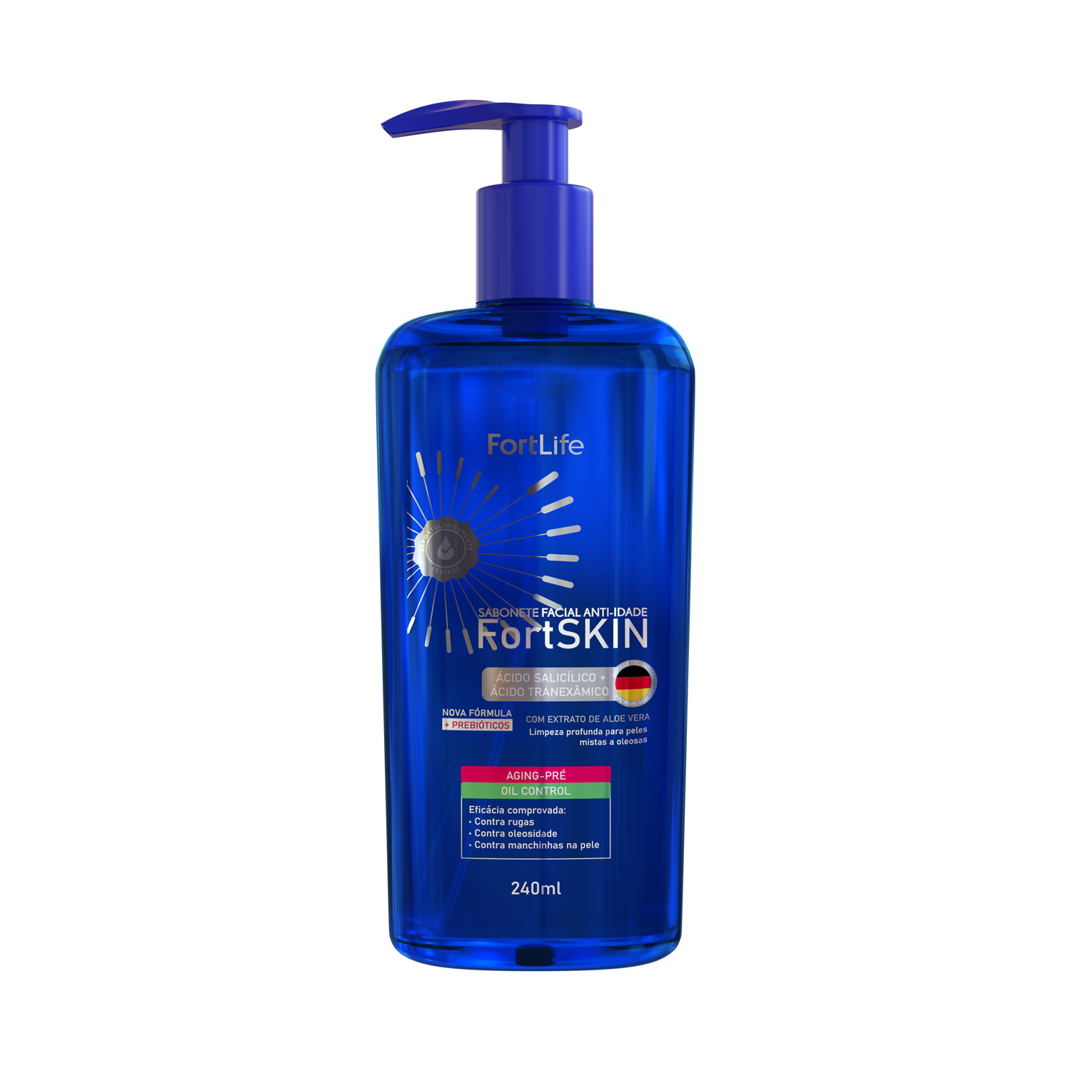 FortLife Pharma FortSkin Aging-Pré - Sabonete Facial em Gel 240ml