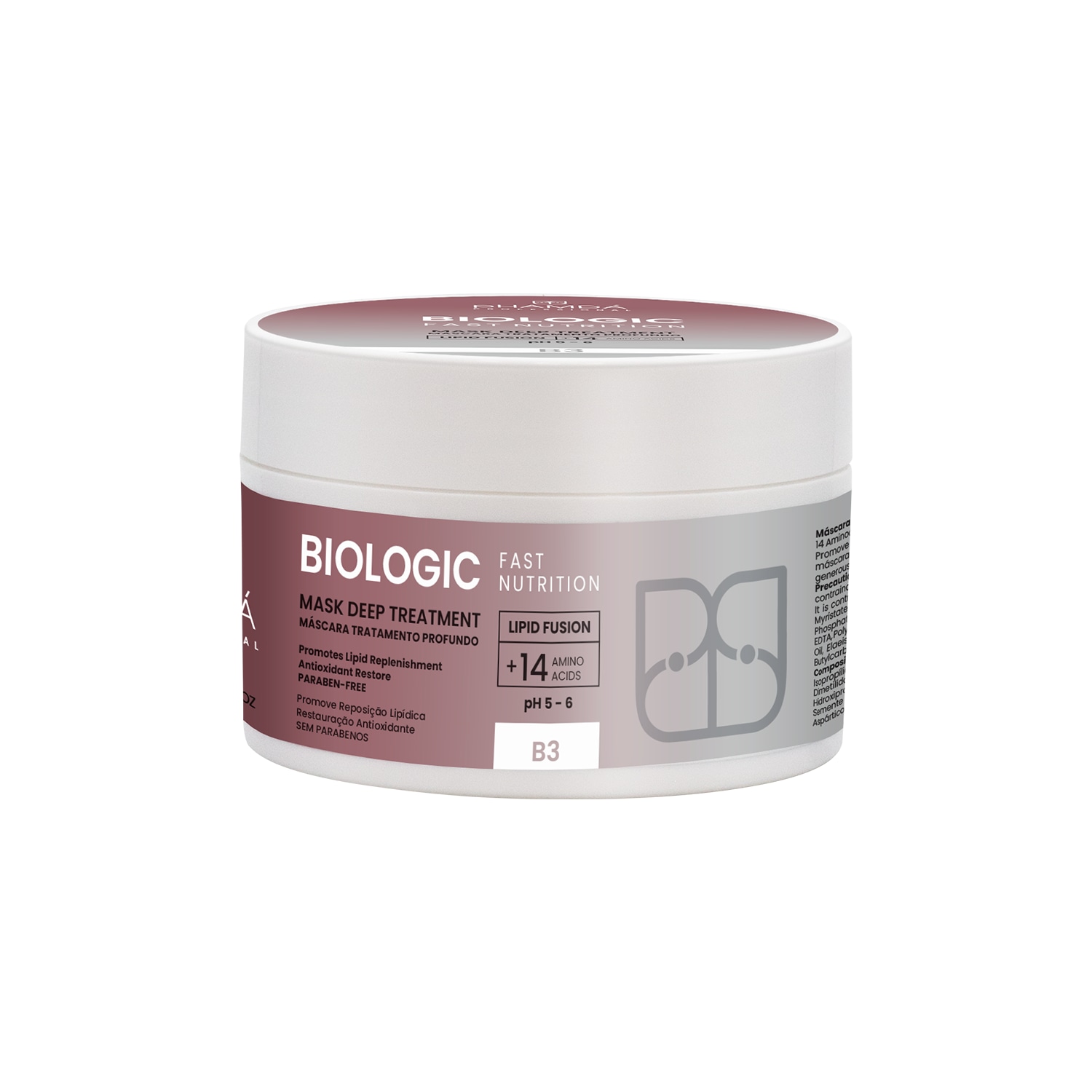 pHAMDÁ Professional Biologic Fast Nutrition B3 - Máscara Capilar 250g