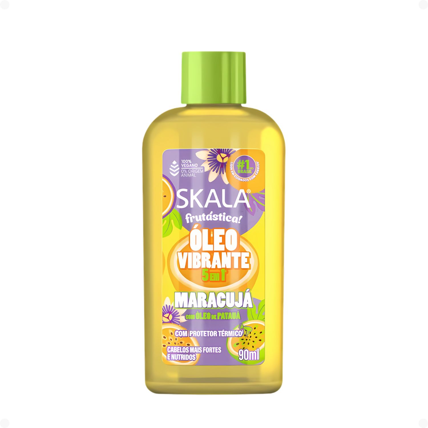 Óleo Vibrante Capilar Skala Frutástica! 5 em 1 Maracujá Com Protetor Térmico 90ml