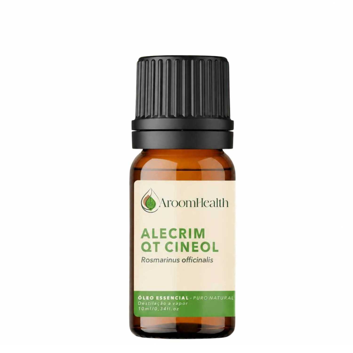 Óleo Essencial Puro Natural de Alecrim QT Cineol 10 ml
