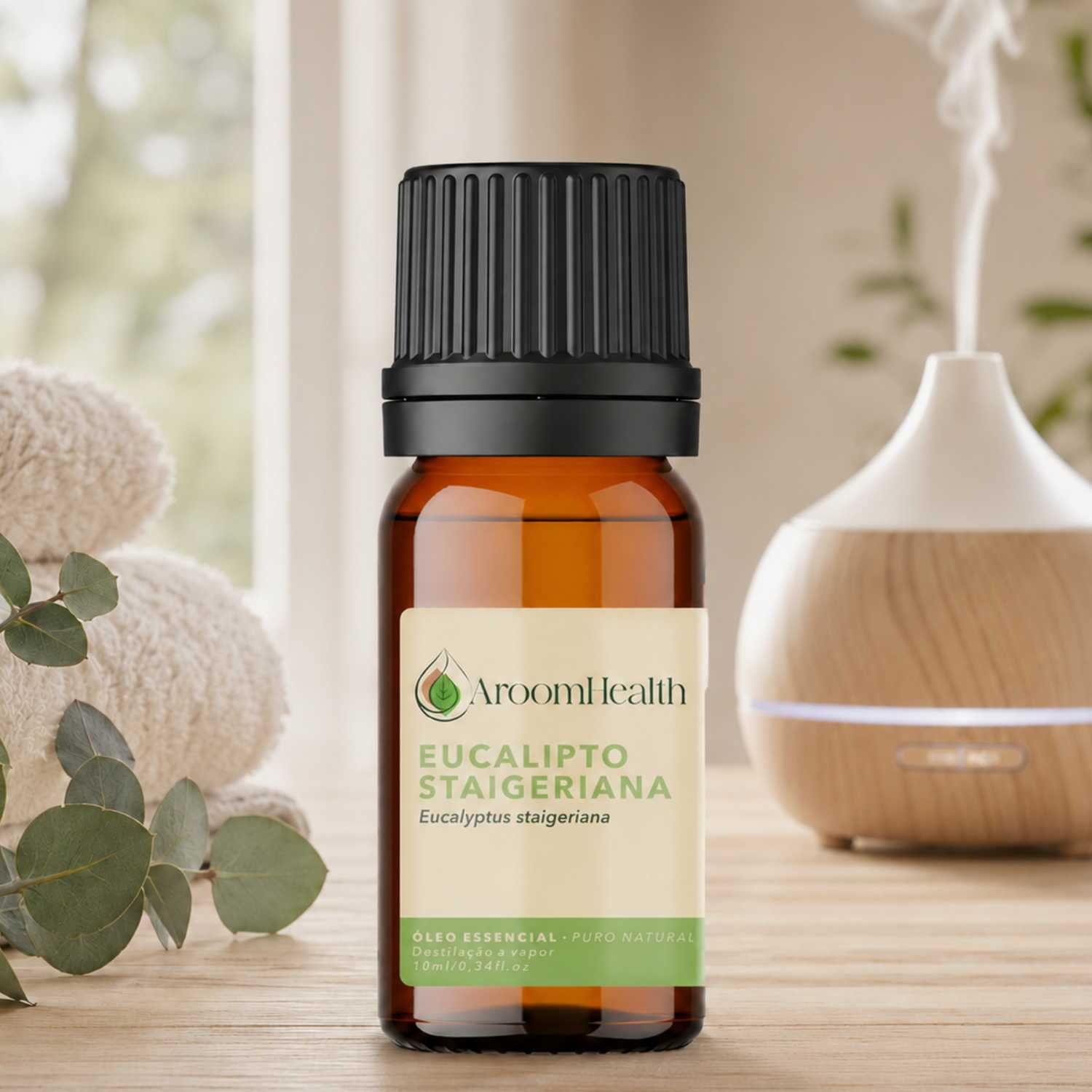 Óleo Essencial Puro Natural de Eucalipto Staigeriana 10 ml