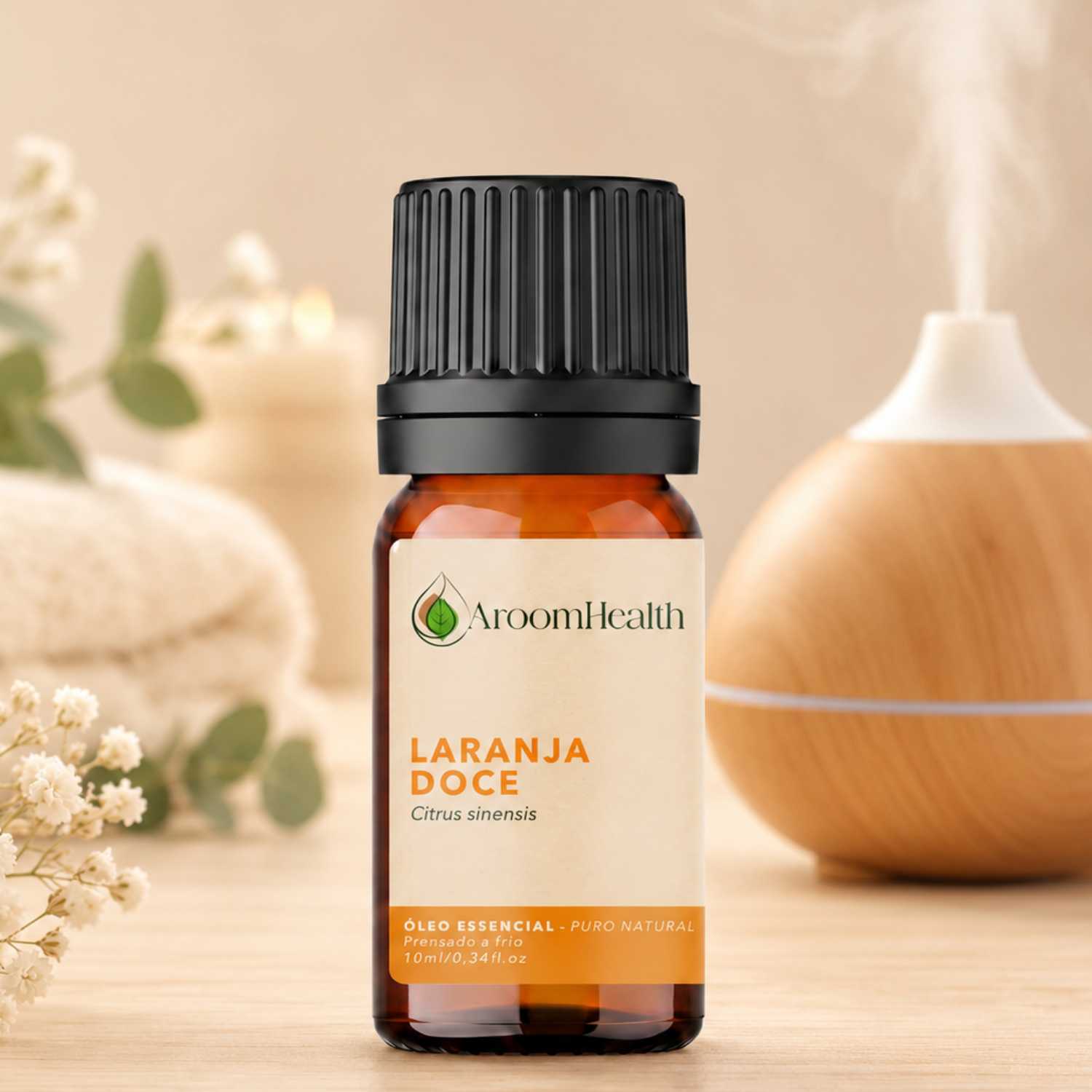 Óleo Essencial Puro Natural de Laranja Doce 10 ml