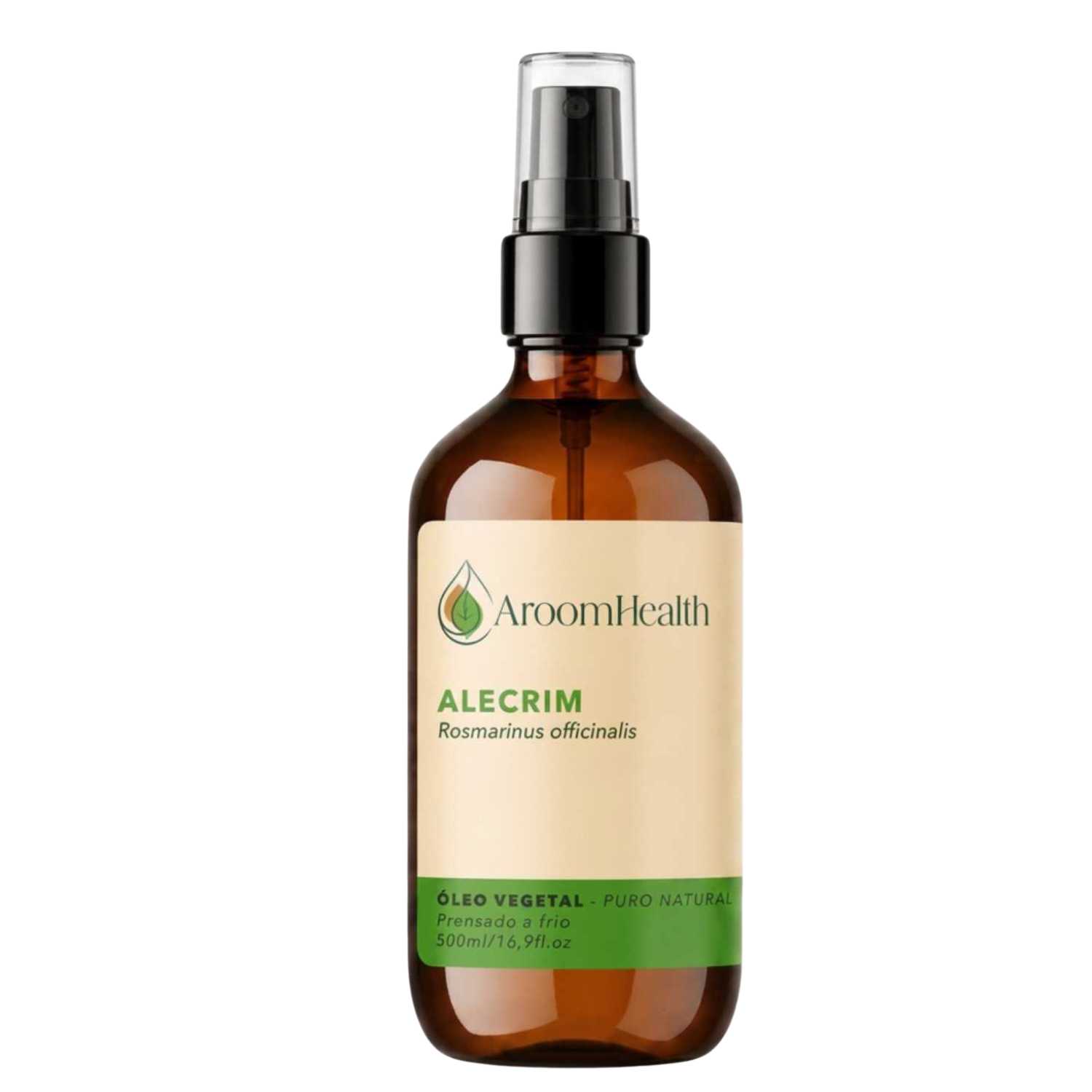 Óleo Vegetal Puro Natural Prensado a Frio de Alecrim 500ml