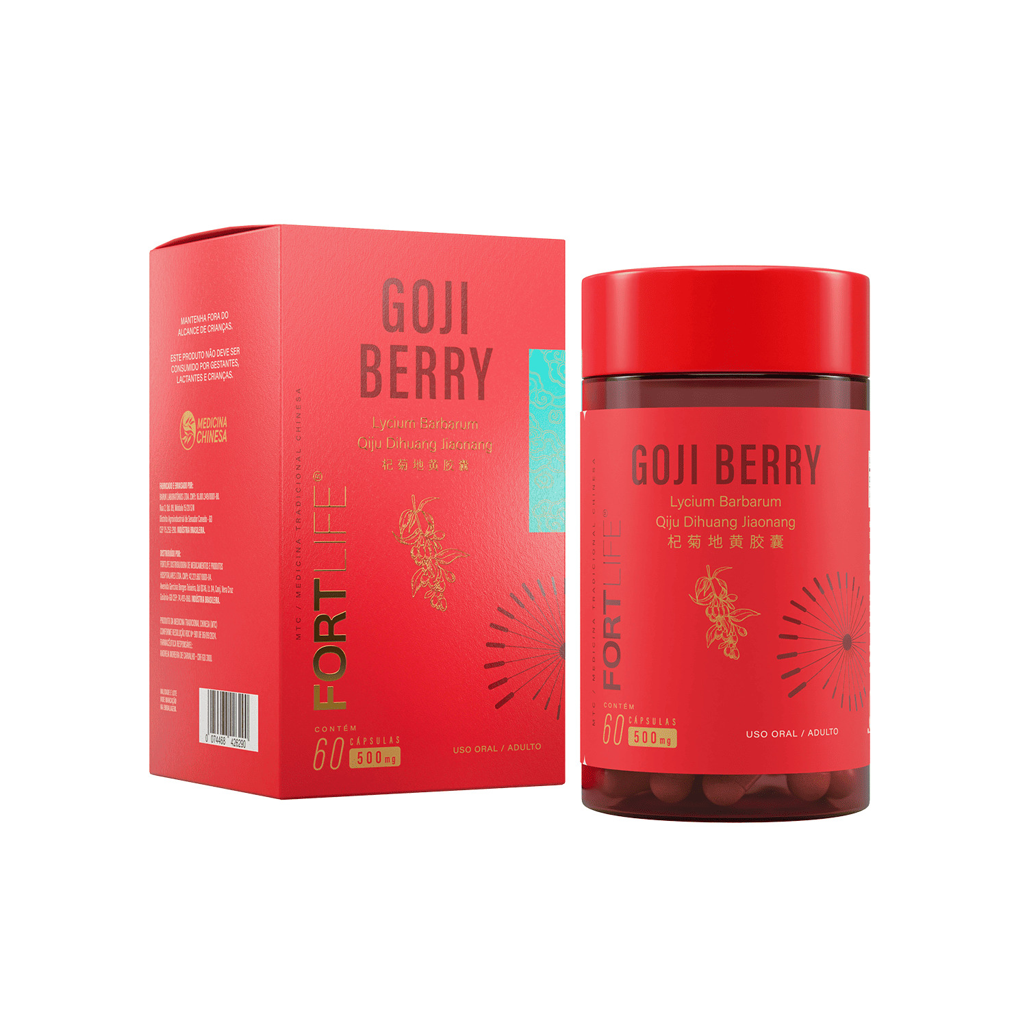 FortLife Pharma Goji Berry - Suplemento Vitamínico (60 Cápsulas)