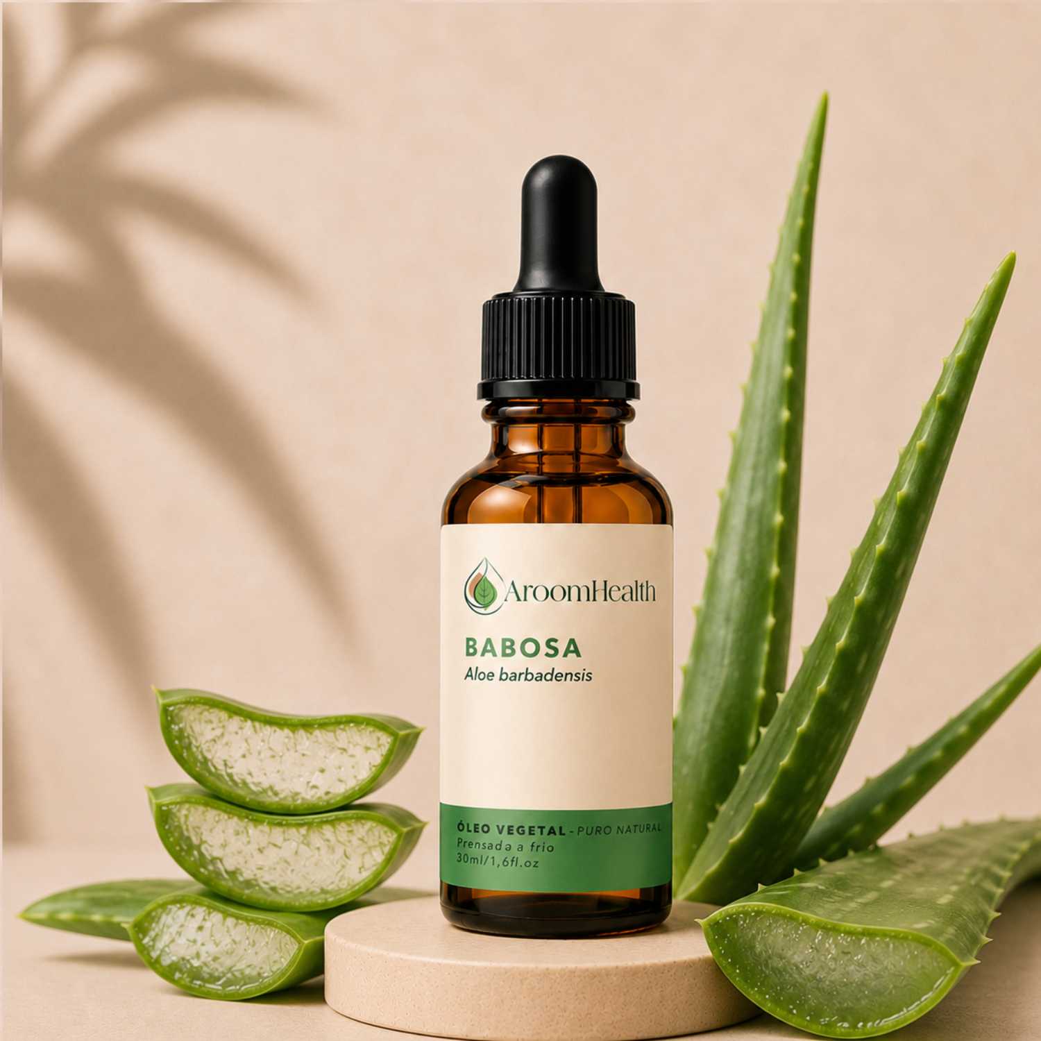 Óleo Vegetal Puro Natural Prensado a Frio de Babosa 30ml