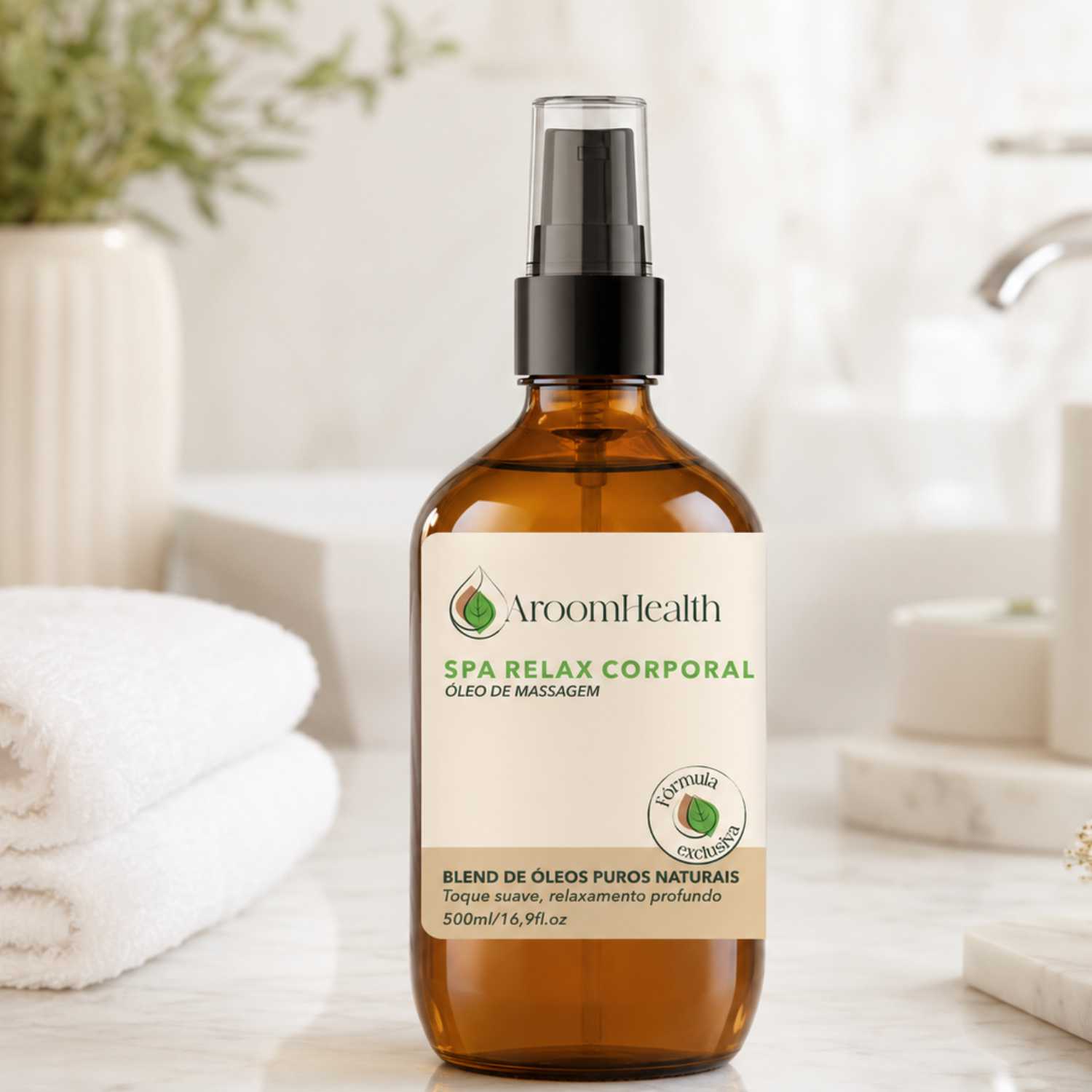 Blend de Óleos para Massagem SPA Relax 500 ml Fórmula Exclusiva