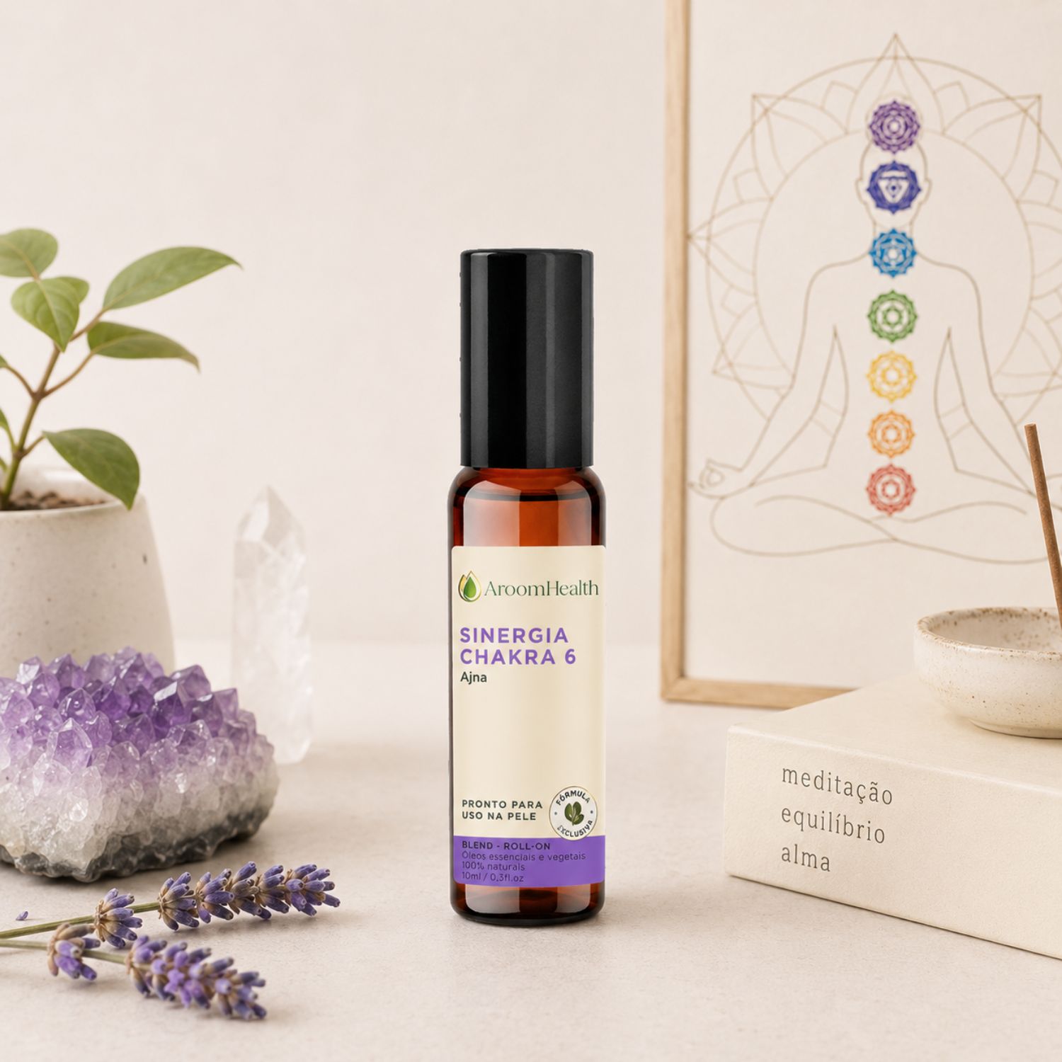 Sinergia Chakra 6 Ajna Roll-on 10 ml Fórmula Exclusiva