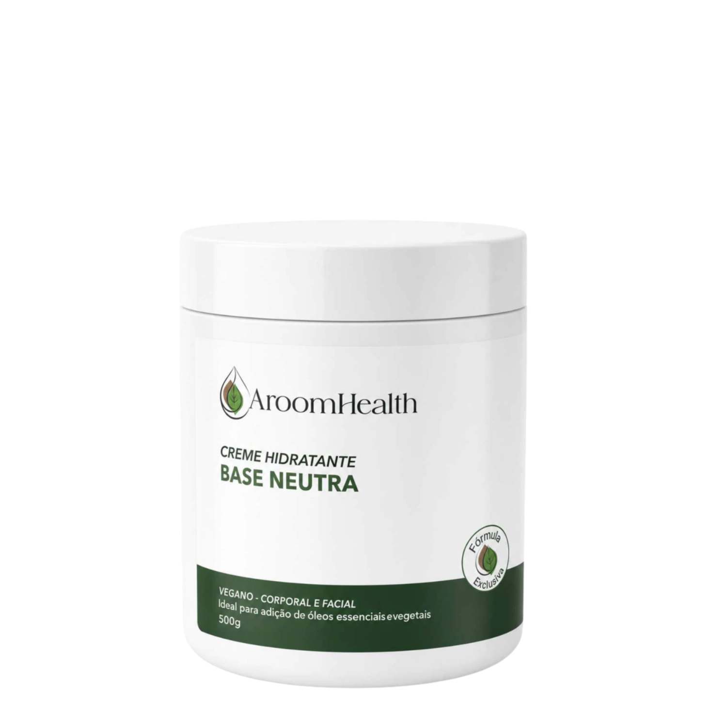 Creme Base Neutro Vegano Facial e Corporal 500g Fórmula Exclusiva
