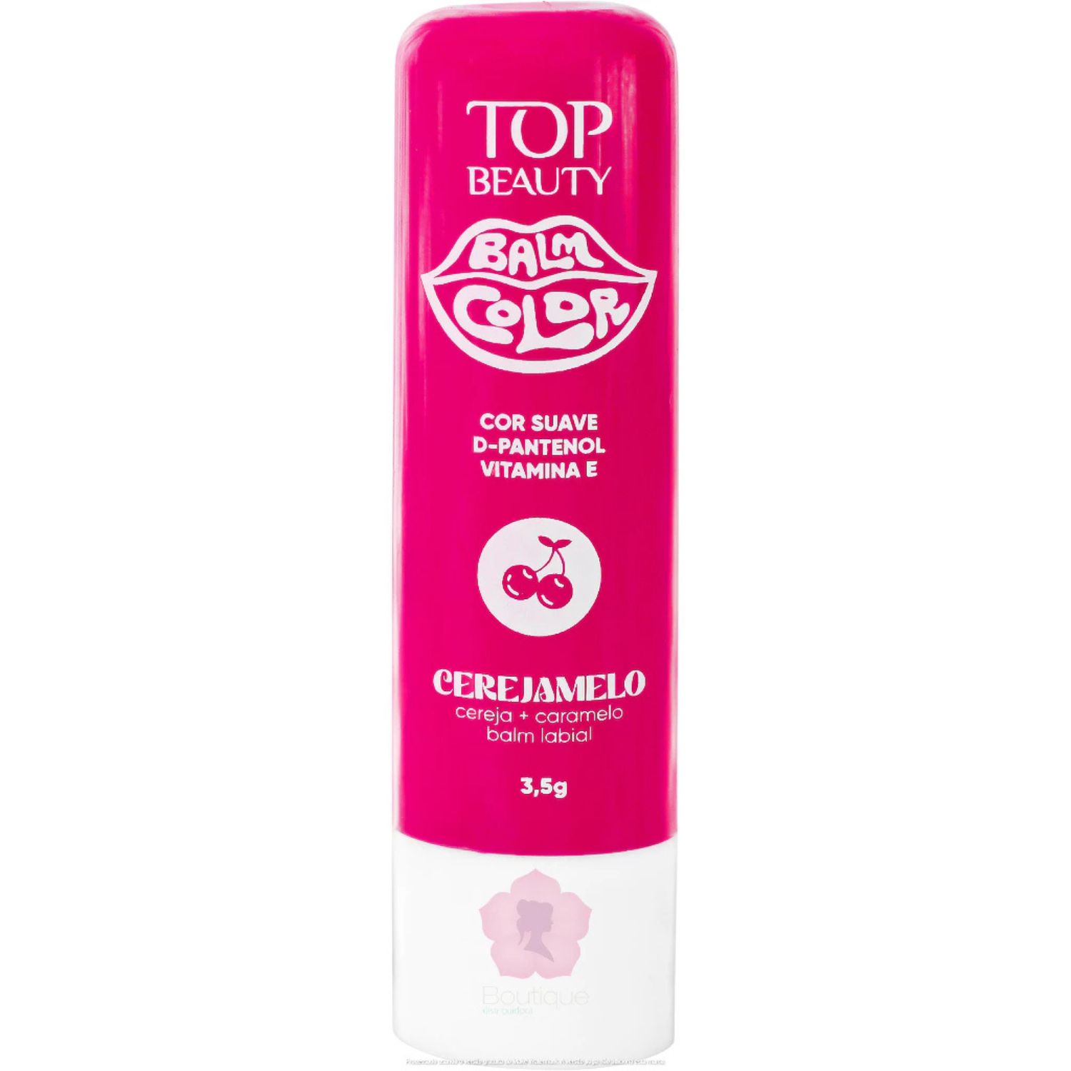 Lip Balm Color D-pantenol + Vitamina e Cerejamelo - Top Beauty