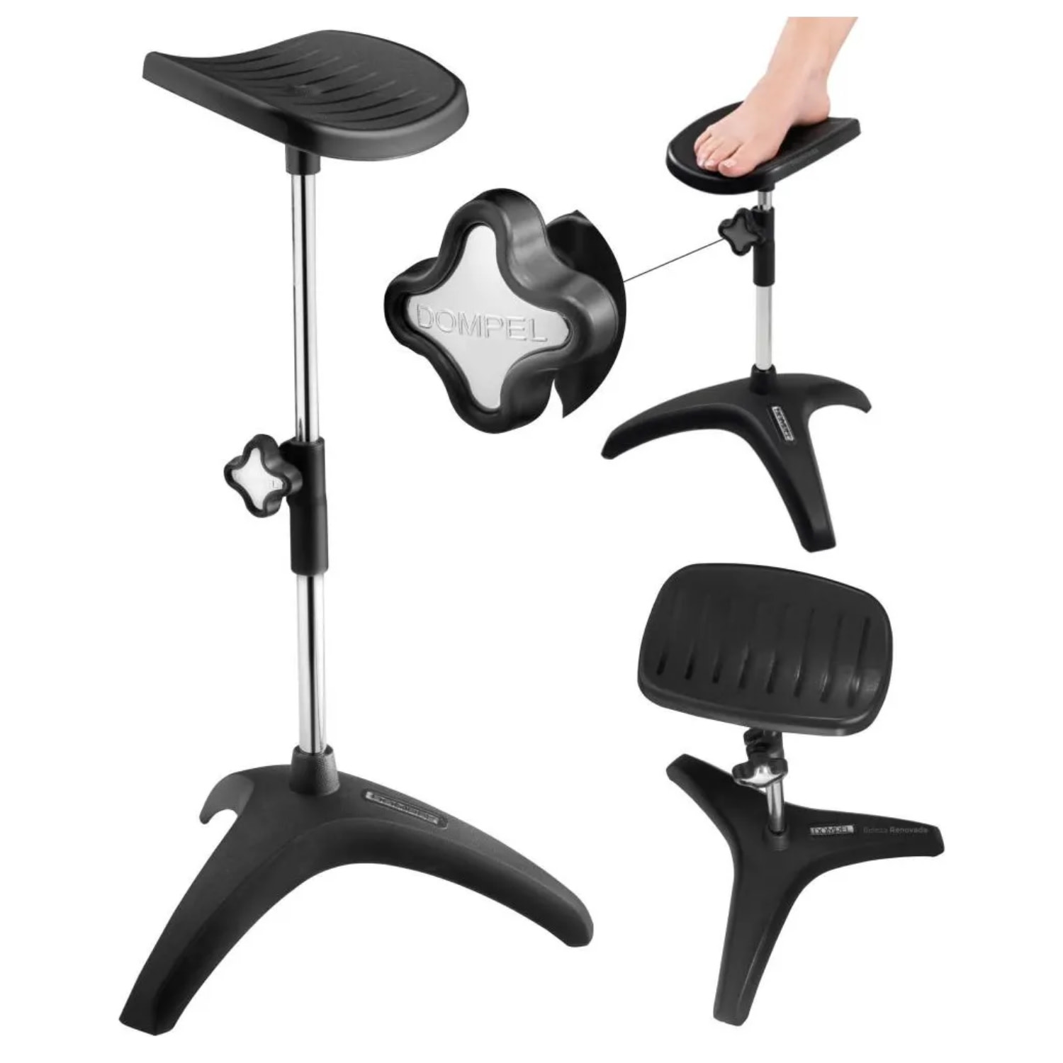 Apoio Tripé Ajustável Suporte Manicure Pedicure Dompel Fix