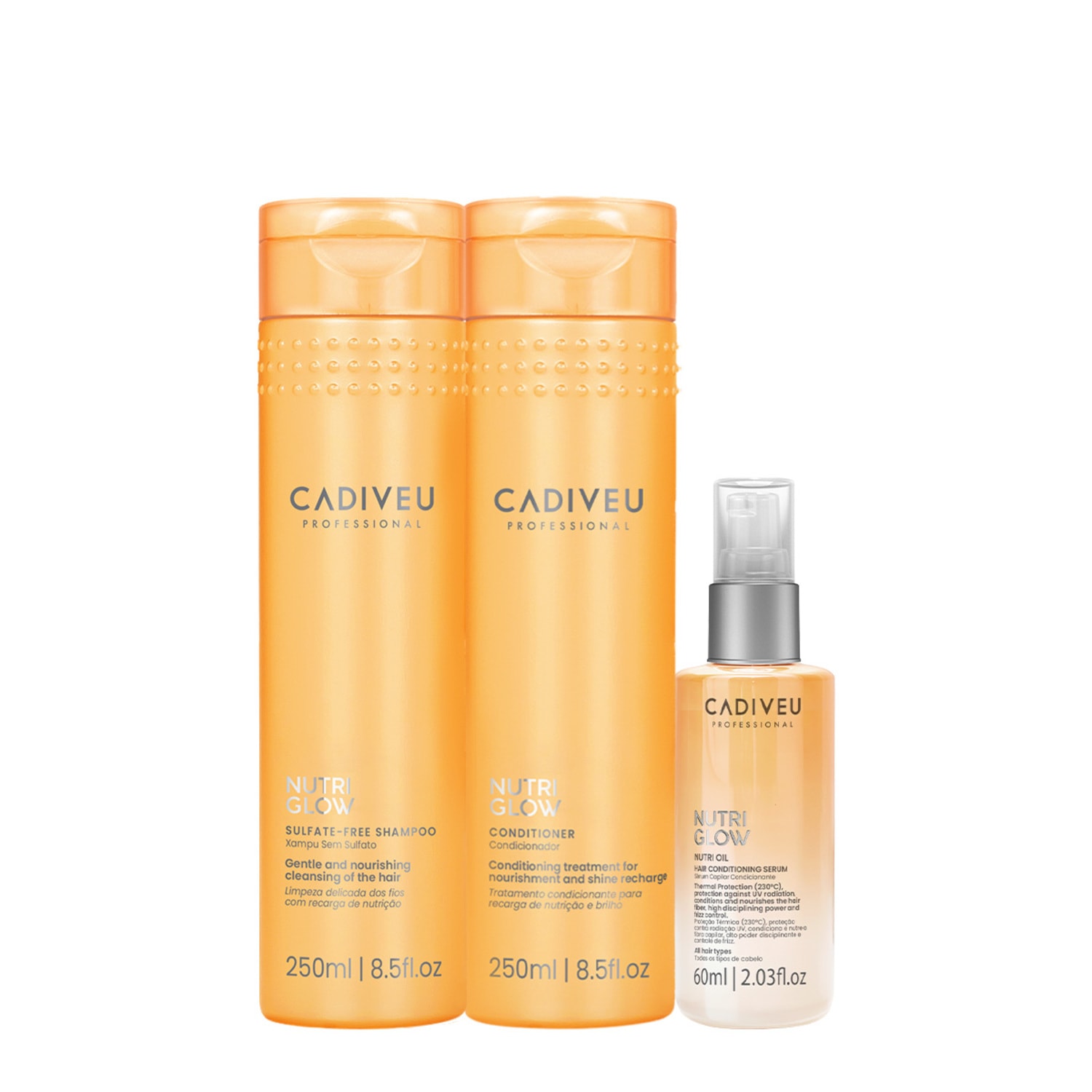 Kit Cadiveu Professional Nutri Glow Duo Oil (3 produtos)