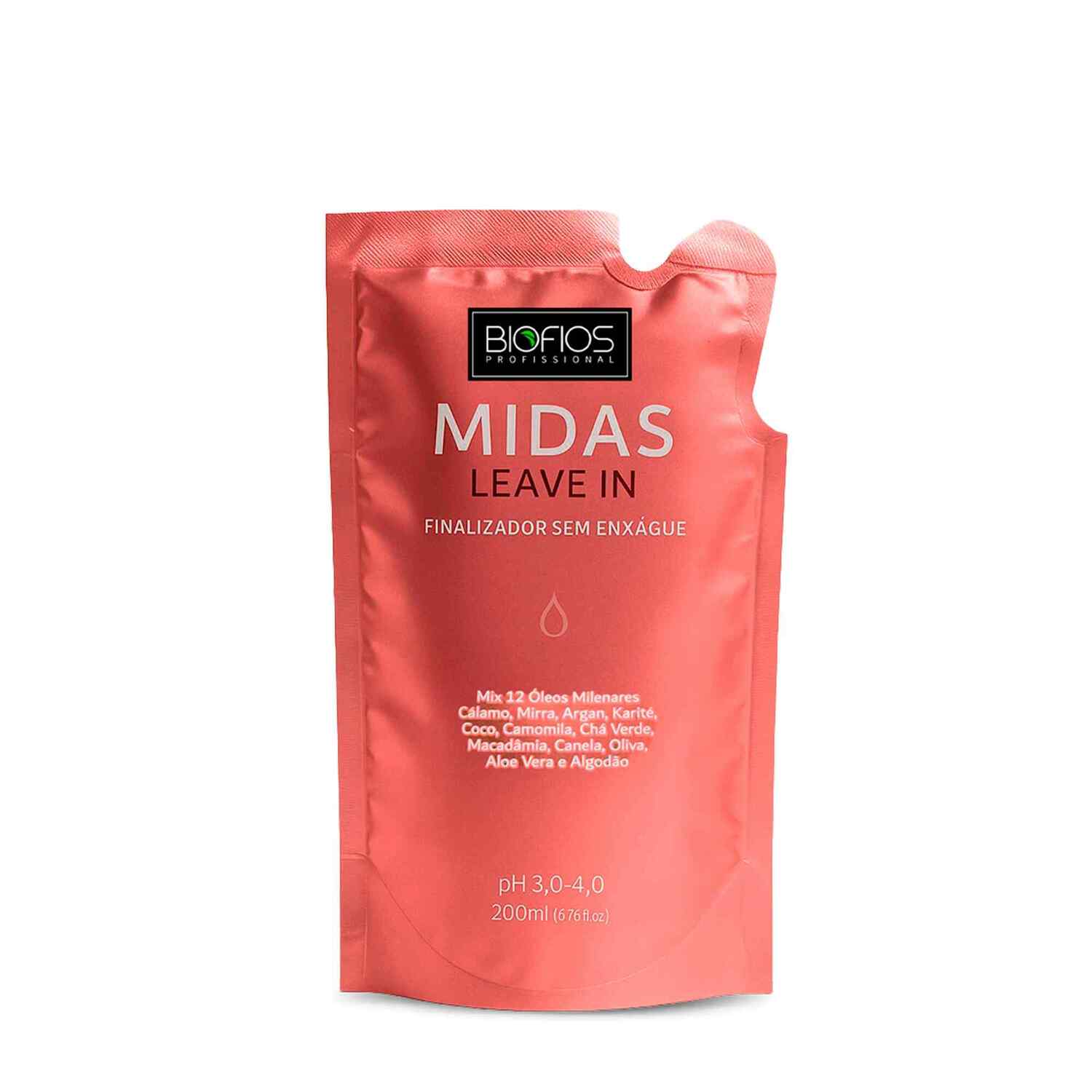 Refil Midas Leave In Biofios Protetor Térmico Sem Enxágue 200ml