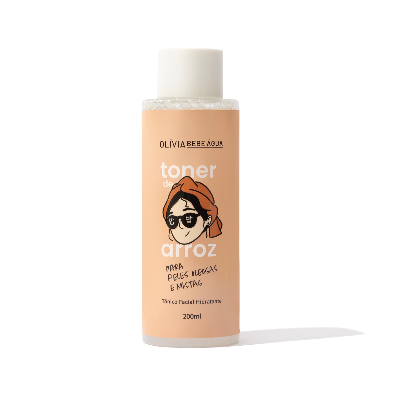 Toner de Arroz - Olívia Bebe Água Tônico Facial Hidratante para Peles Oleosas e Mistas 200ml